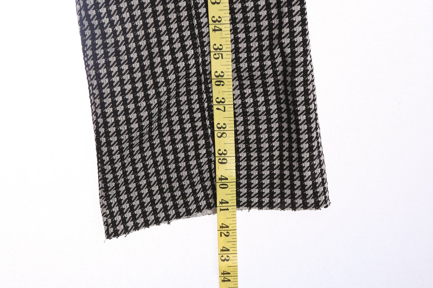 70's Women Black and White Plaid Poly Pants