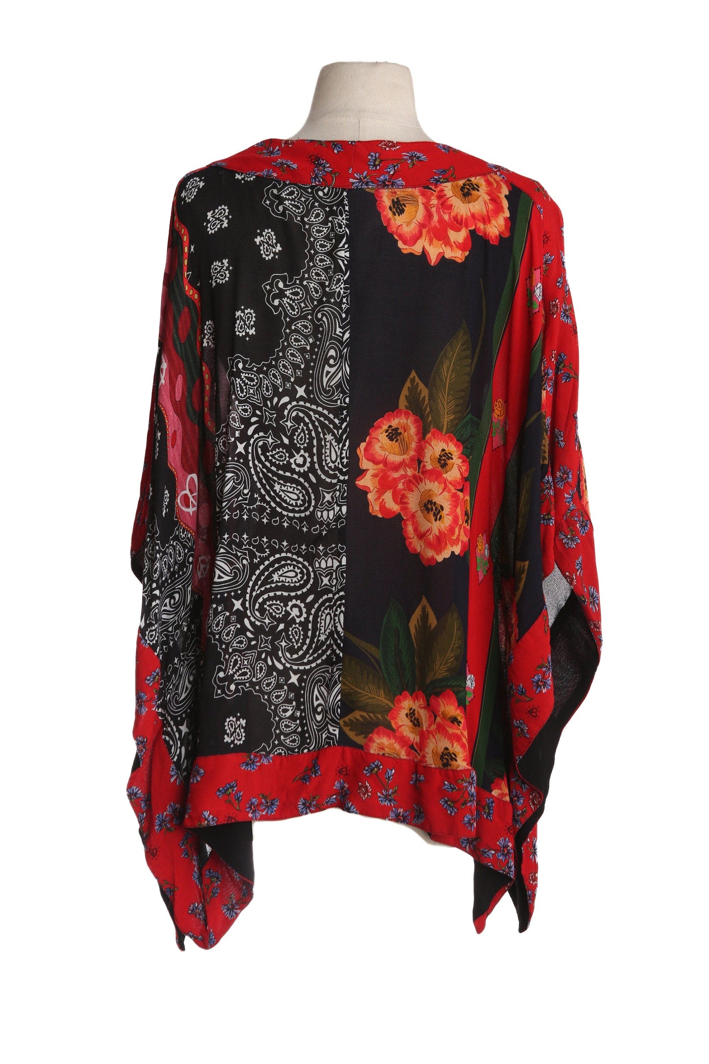 Y2K Women's Patchwork Scarf Sleeveless Blouse