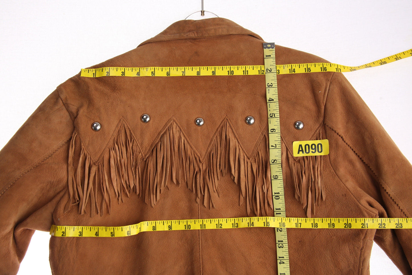 Vintage Women Fringe Jacket / Western / Brown / Soft Leather / 1950s - 1960s