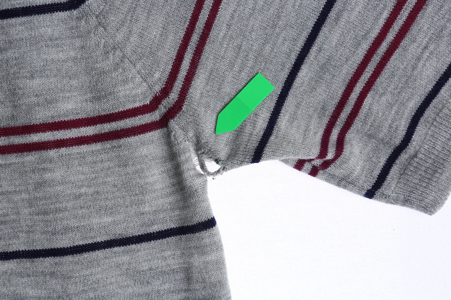 Men Striped Gray Mod Shirt - Era 1960s - 1970s