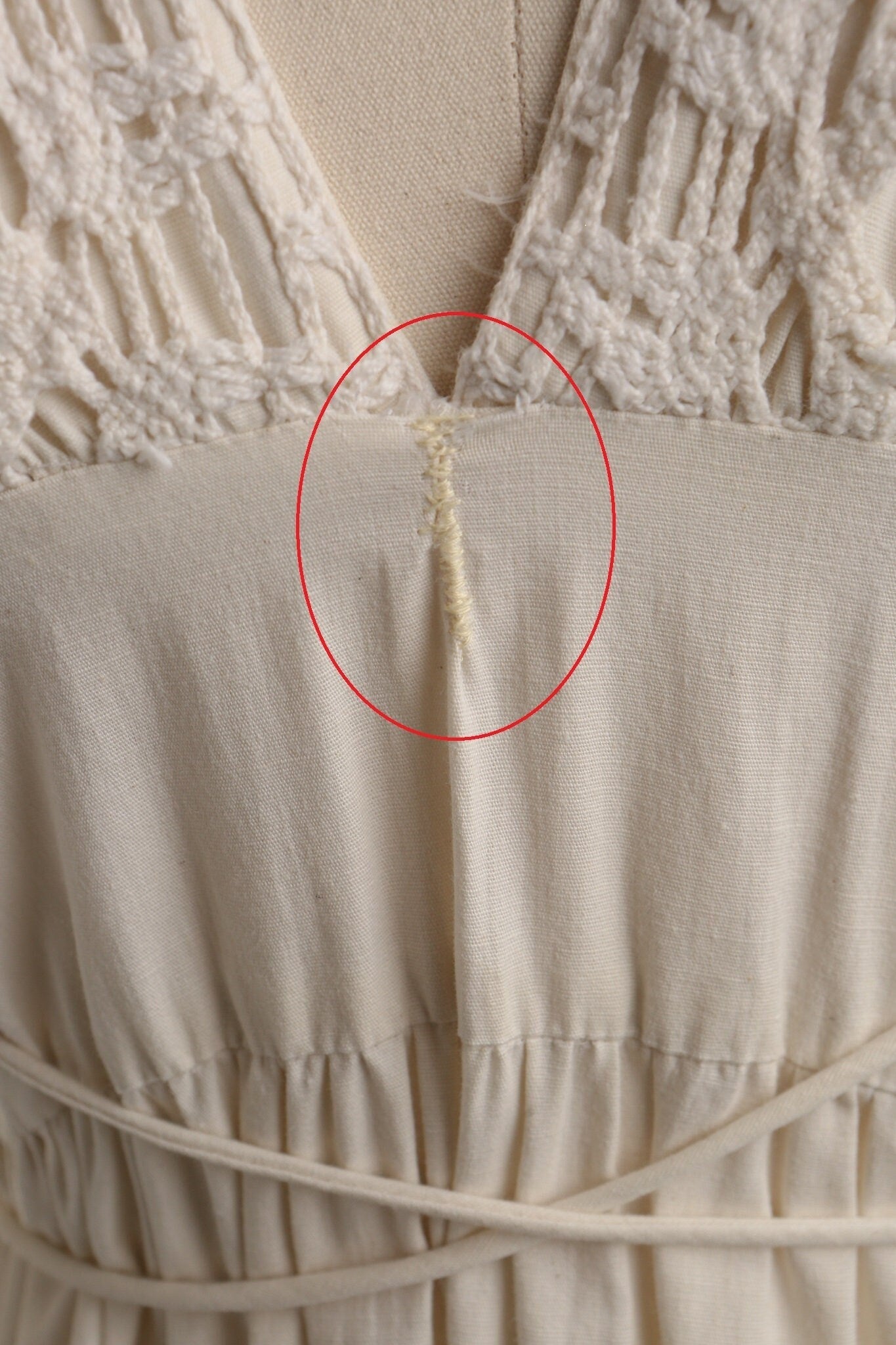 Vintage Gunne Sax Dress / 1970s / V Neck / Prairie / Long Sleeve / Flare / Cotton