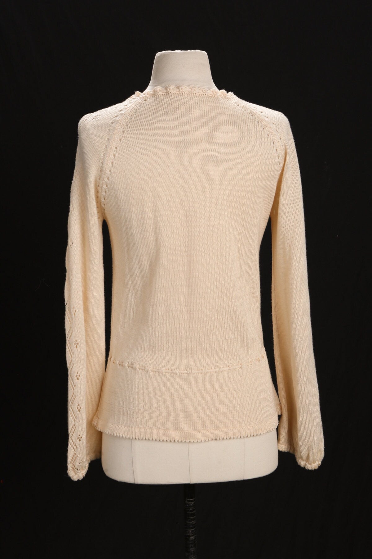 70's Women Acrylic Top - Top and Waist adjusting String