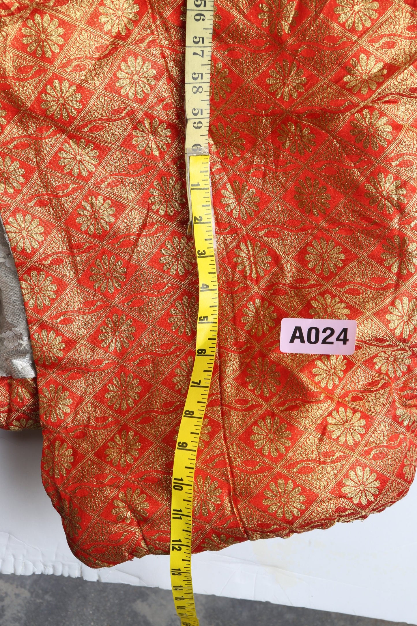 Vintage Kimono Robe with Peacock Embroidery