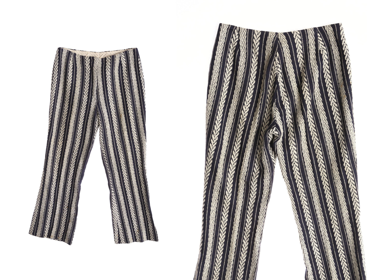 1970s Bell Bottom Pants / Striped