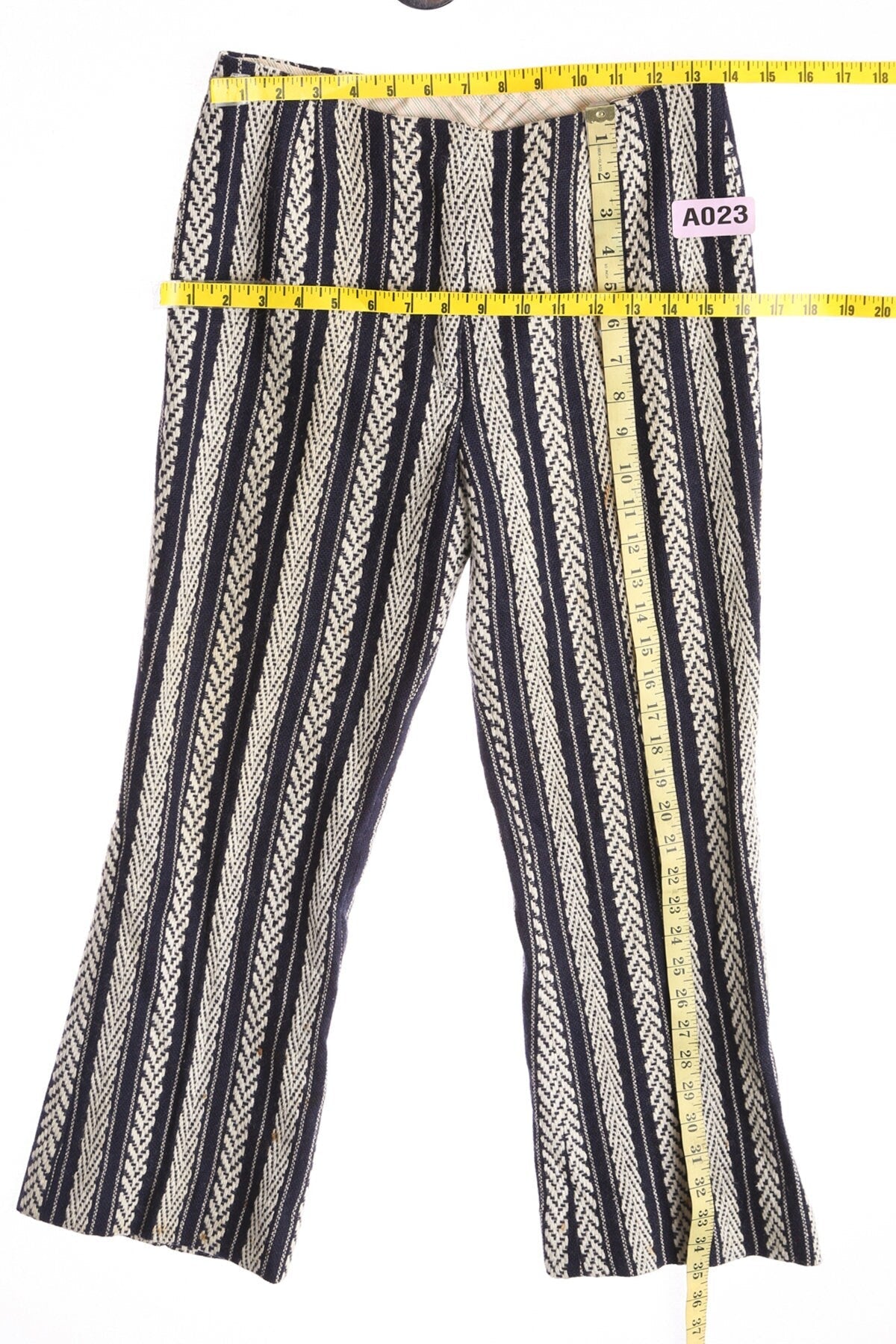 1970s Bell Bottom Pants / Striped