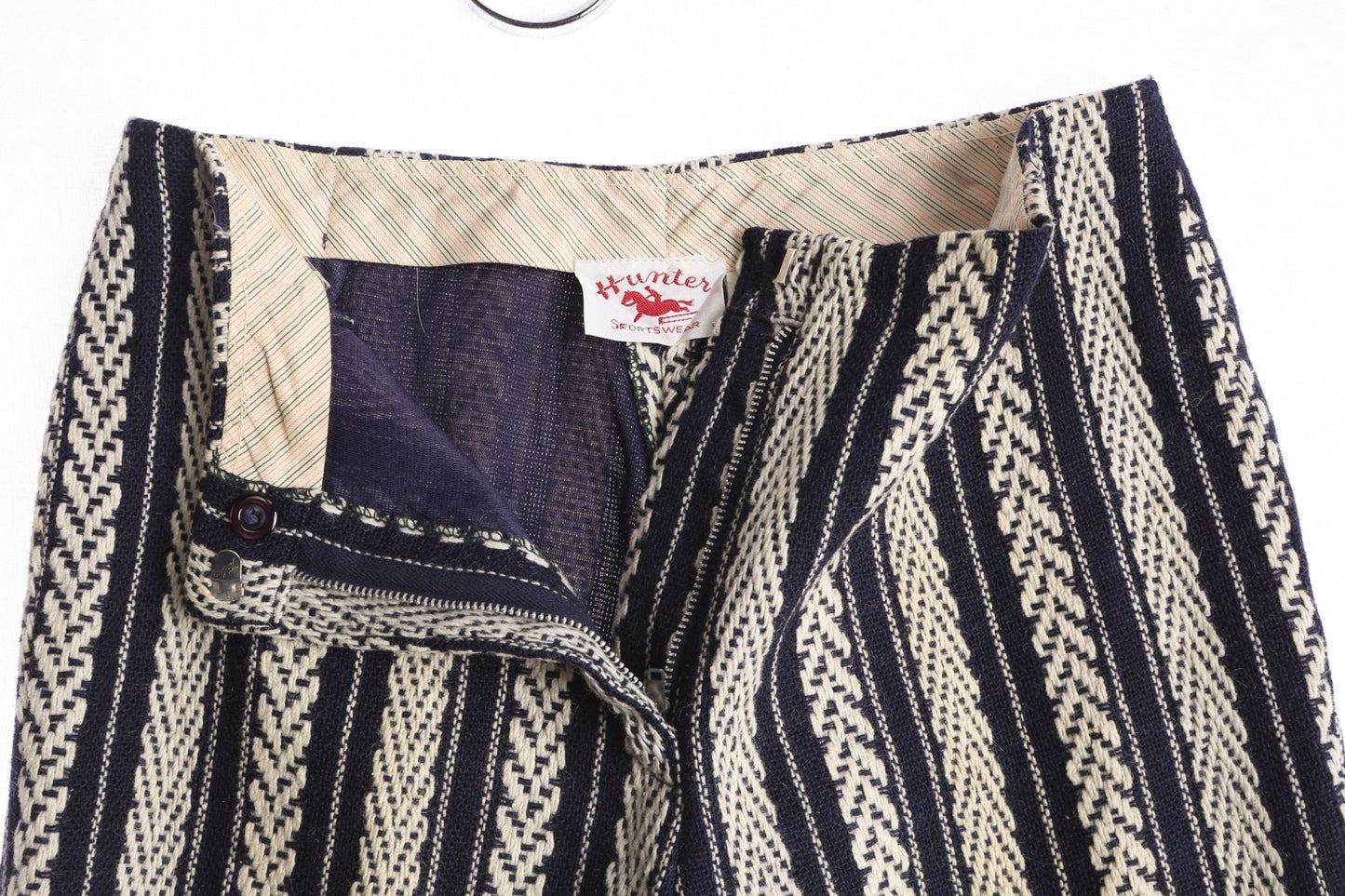 1970s Bell Bottom Pants / Striped