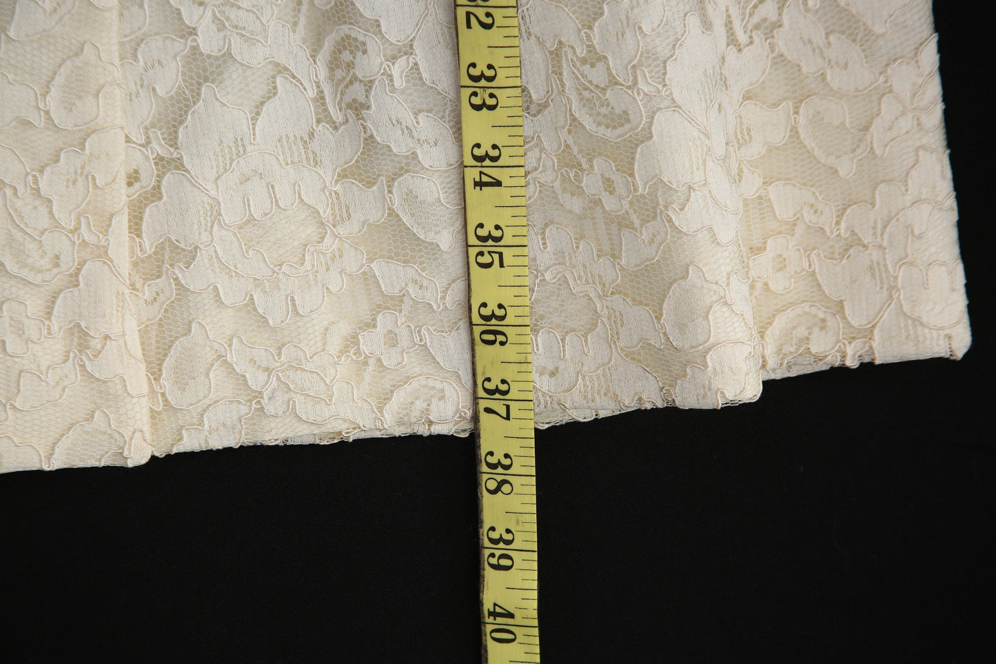 Vintage Women's White Lace Dress - 1960's - 1970's - Evening Casual Dress
