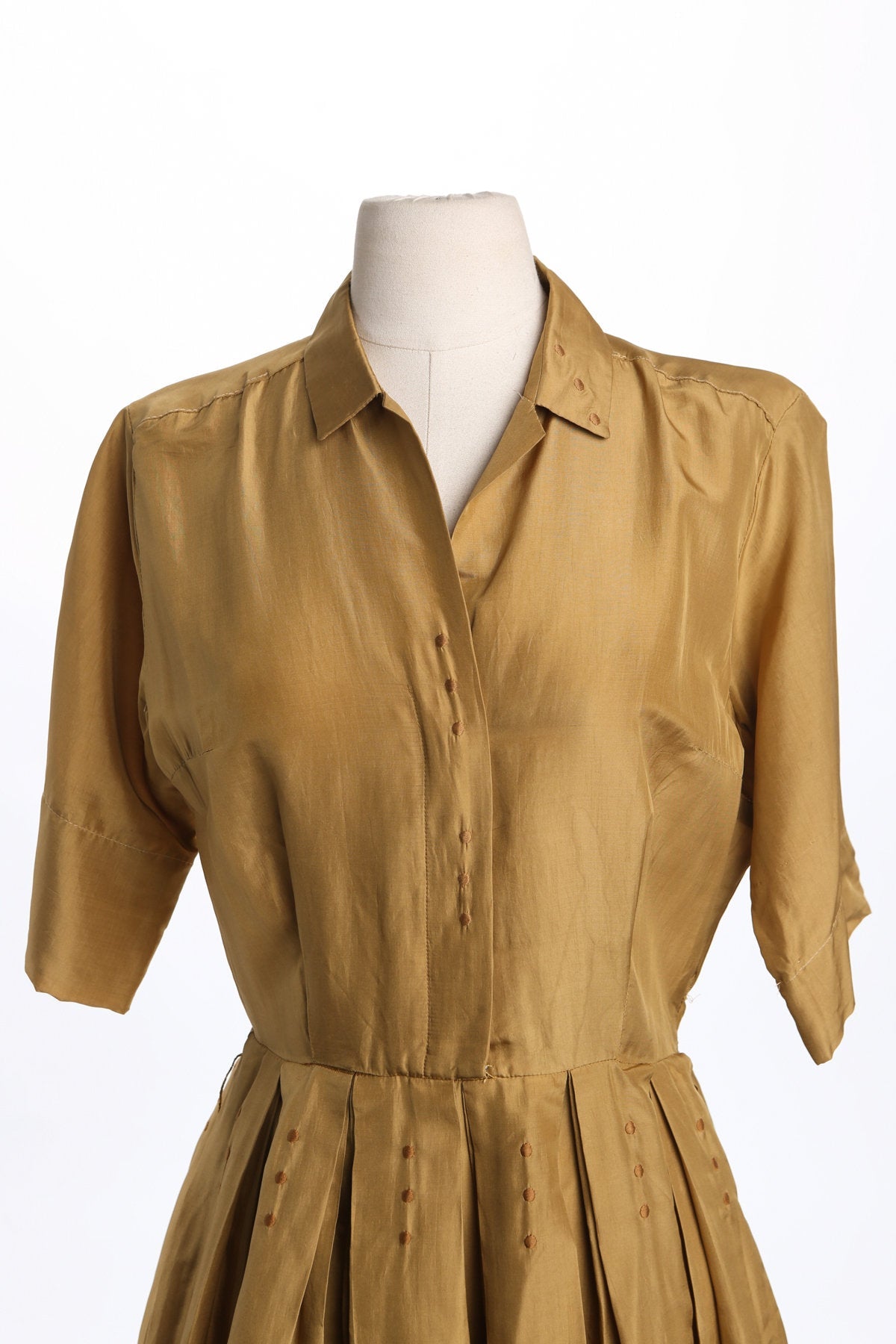1950s Dress / Evening / Casual / Short Sleeve