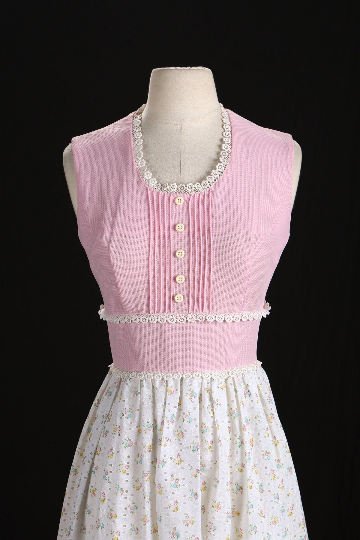 1970s Dress / Long / Sleeveless