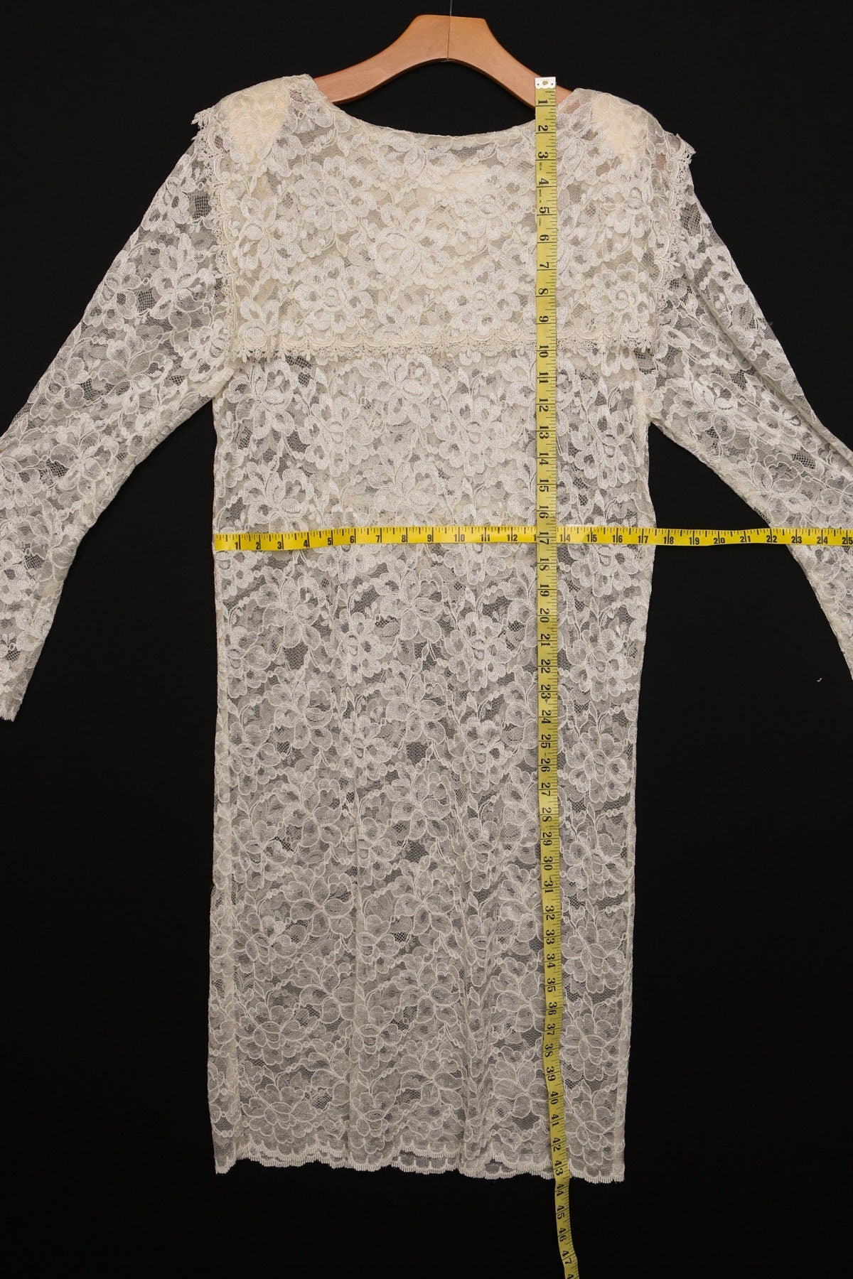 1980s Dress / White Lace / Jessica McClintock