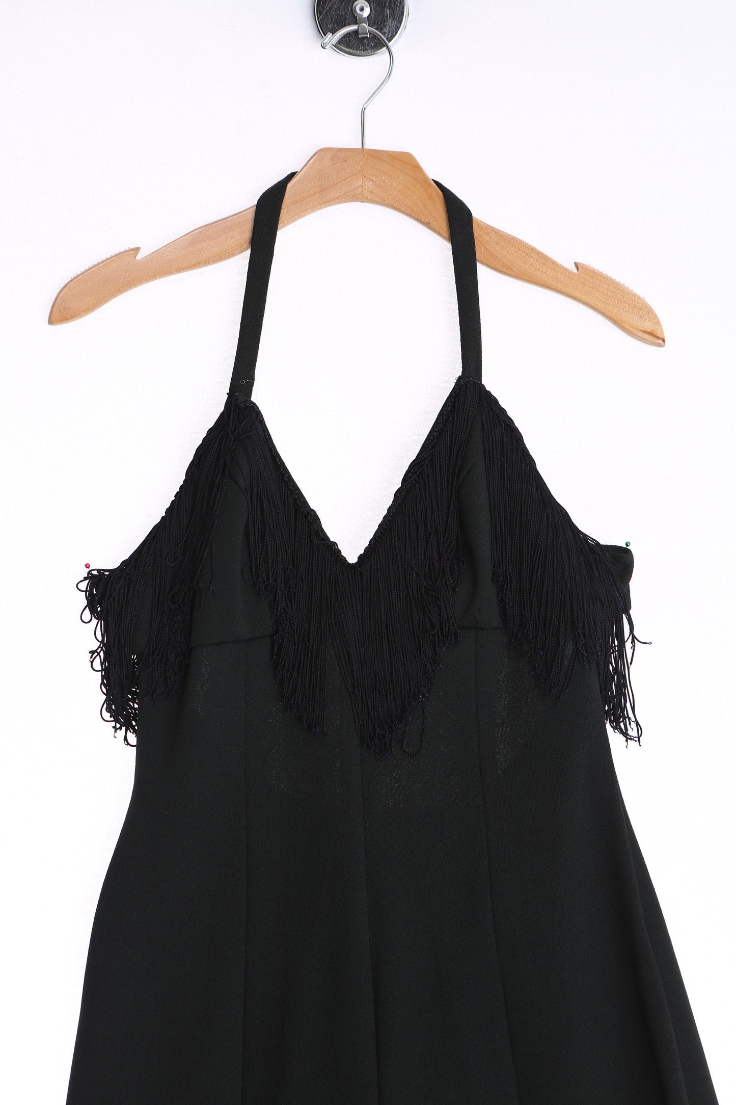 1970s Black Jumpsuit / Disco / Studio 54 / Halter / Bell Bottom