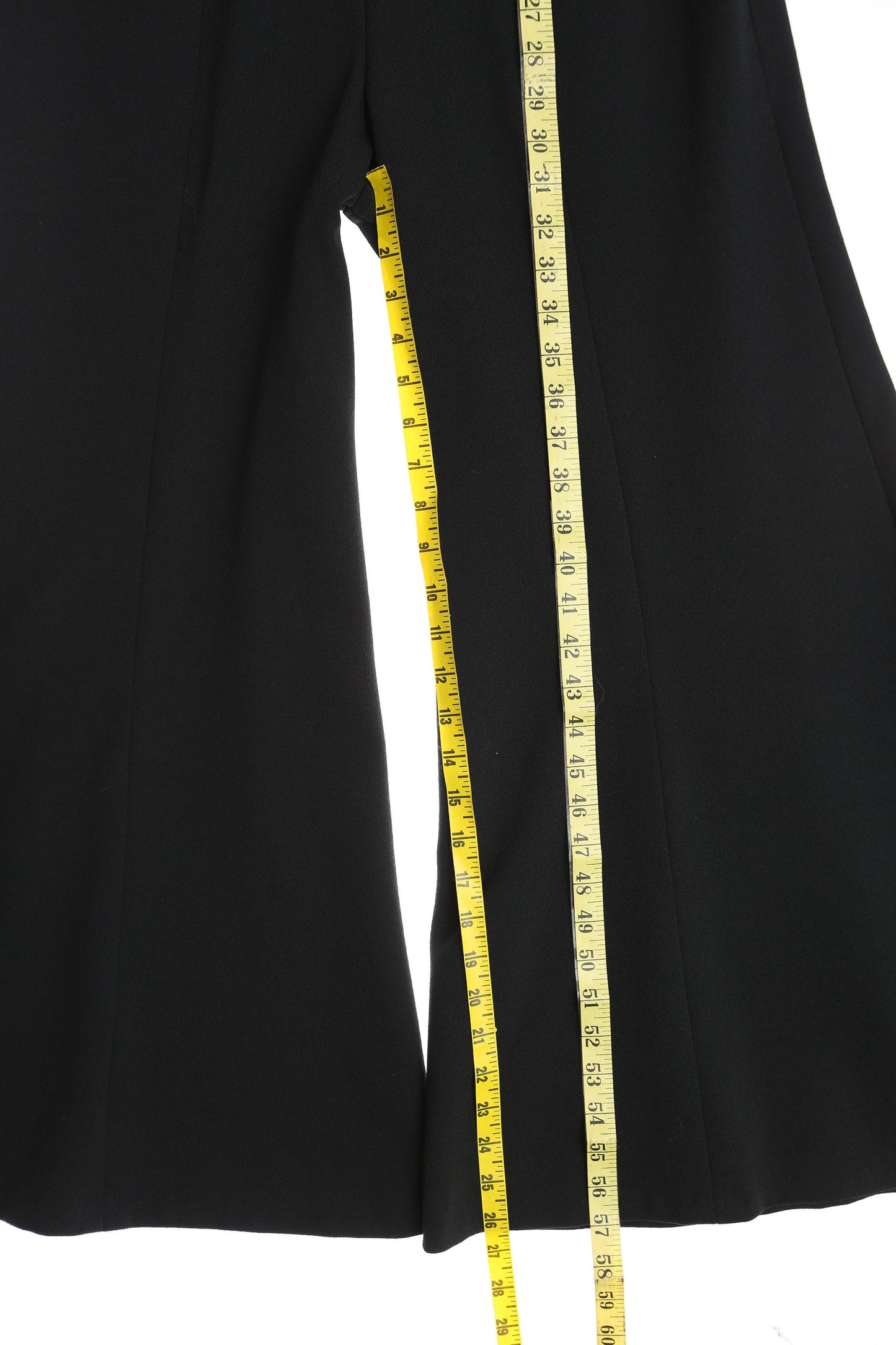 1970s Black Jumpsuit / Disco / Studio 54 / Halter / Bell Bottom