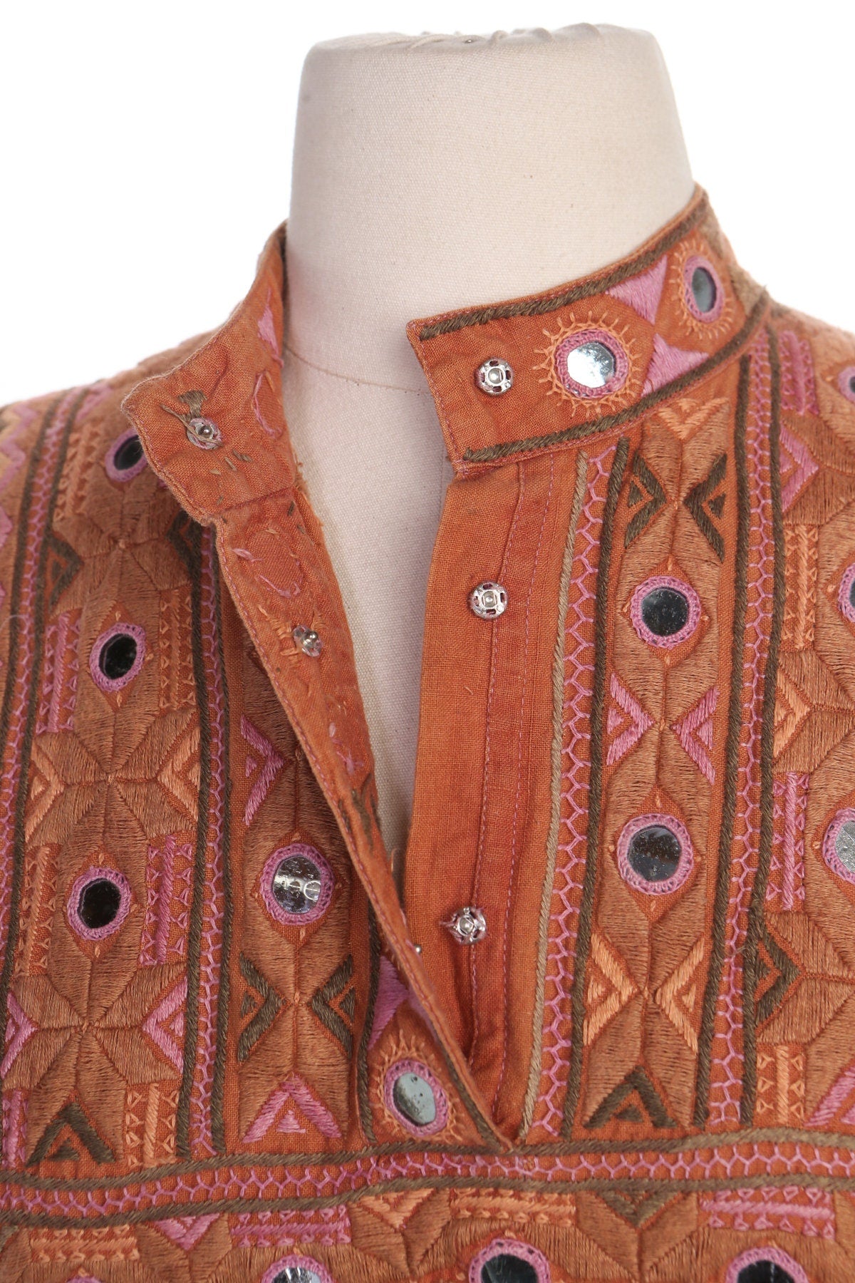 Vintage Indian Dress - Embroidered Dress