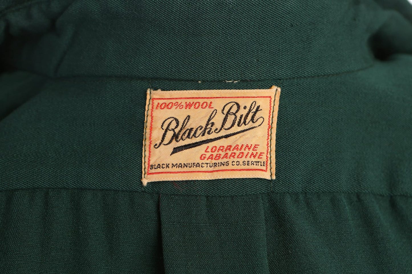 Vintage Men Long Sleeve Green Western Shirt