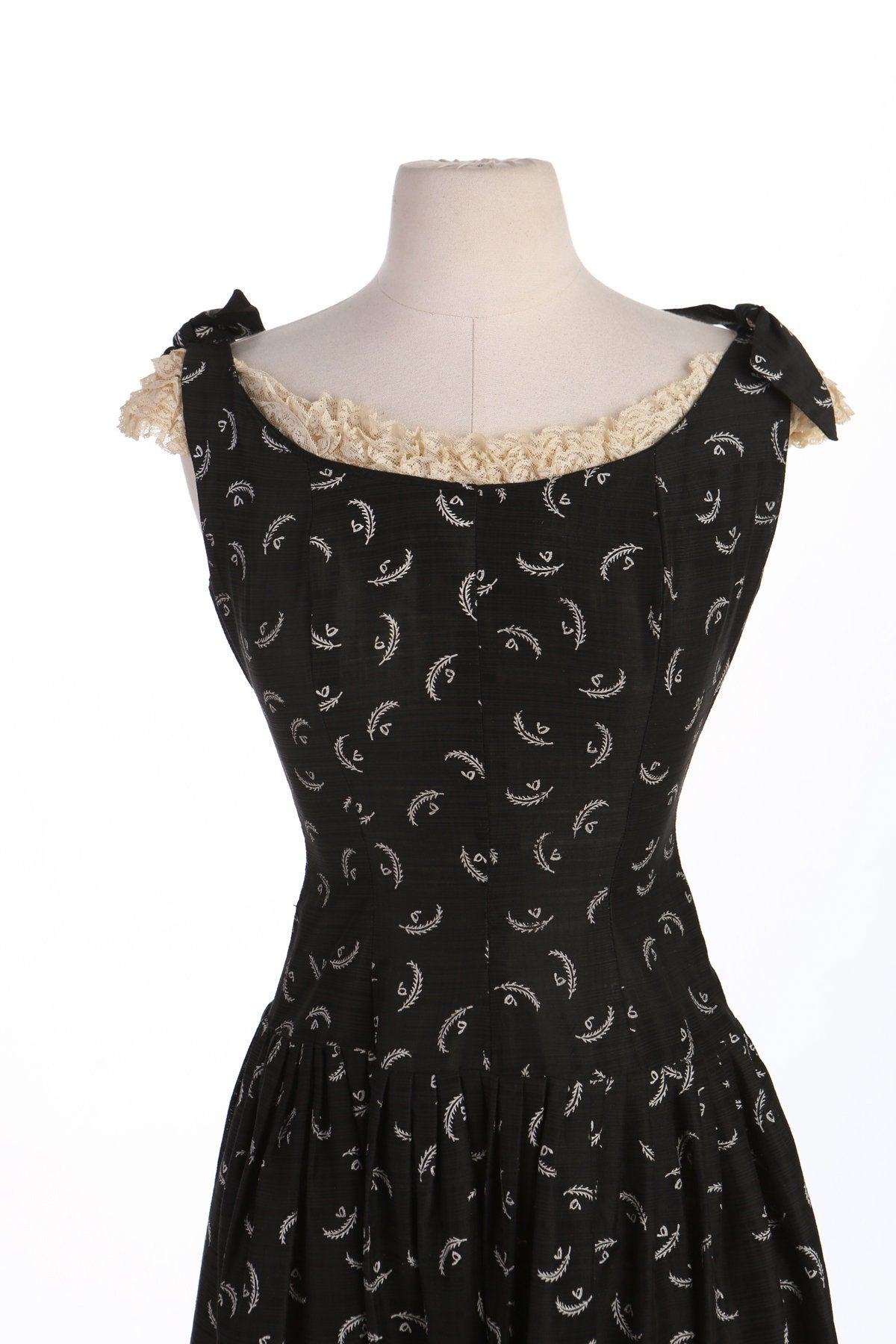 Women 50's Black Casual Dress
