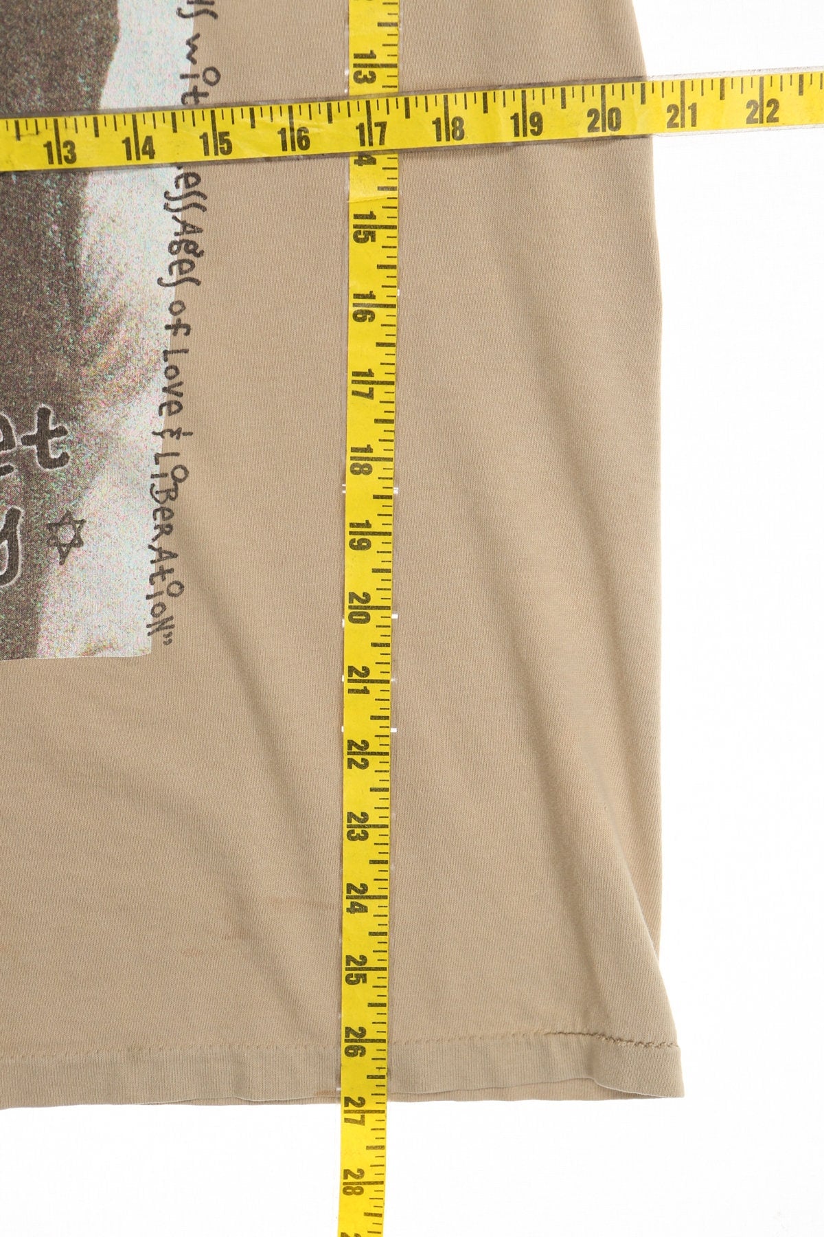 Bob Marley Beige Graphic T-shirt - Rasta Prophet