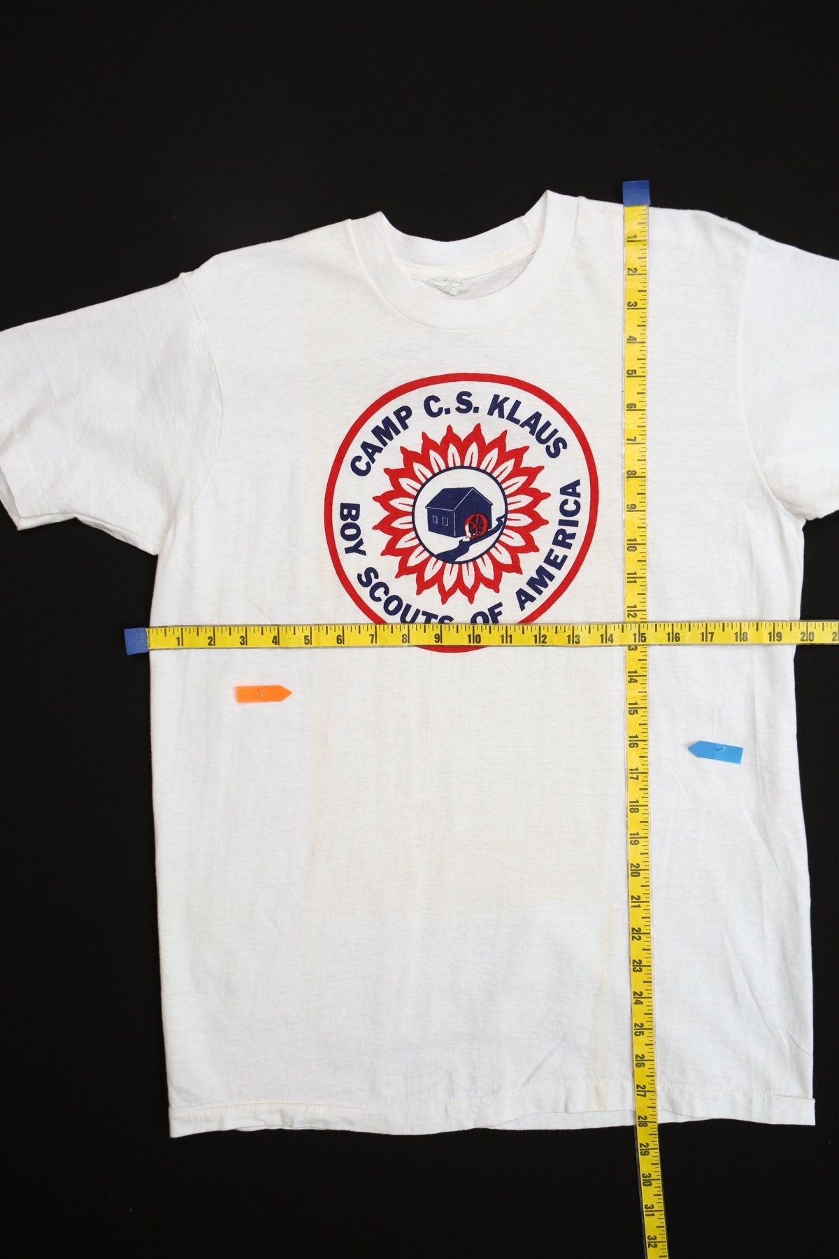 Vintage Boy Scouts White Graphic T-shirt