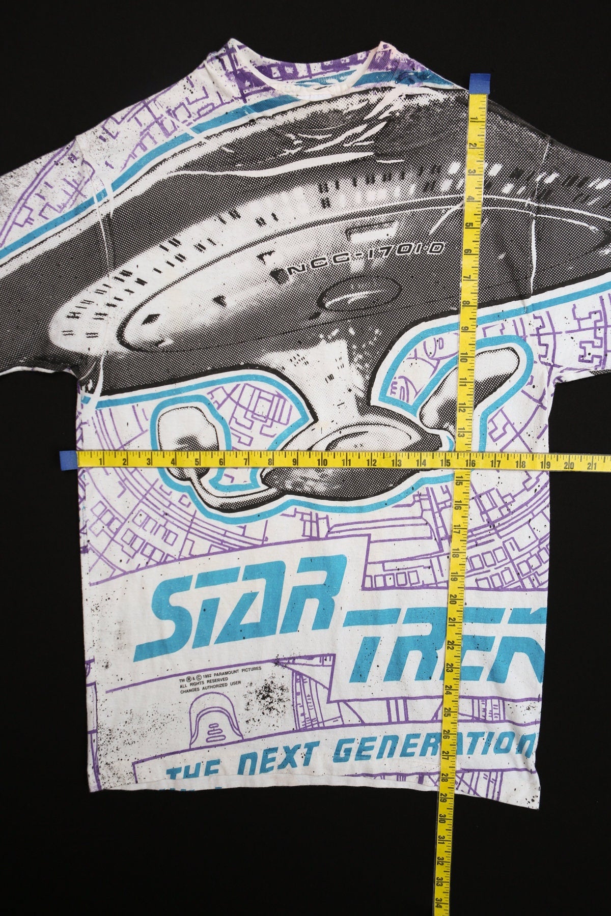 Vintage Spaceship White Graphic Shirt