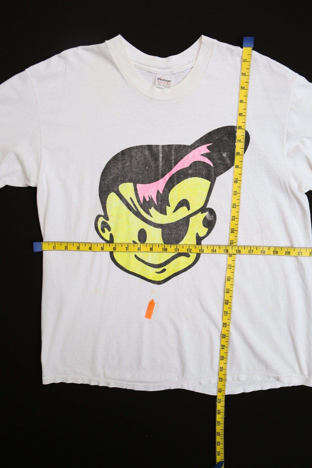 Bubble Gum Beach Gear One eye Patch White Graphic T-shirt