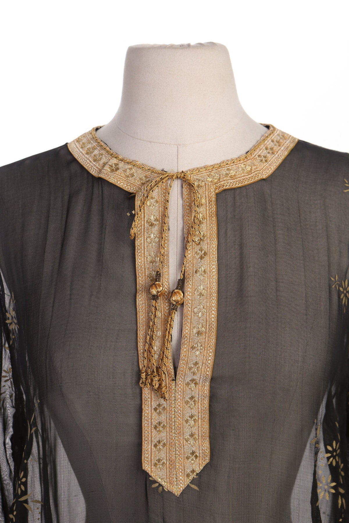 Women Black Sheer Indian Dress