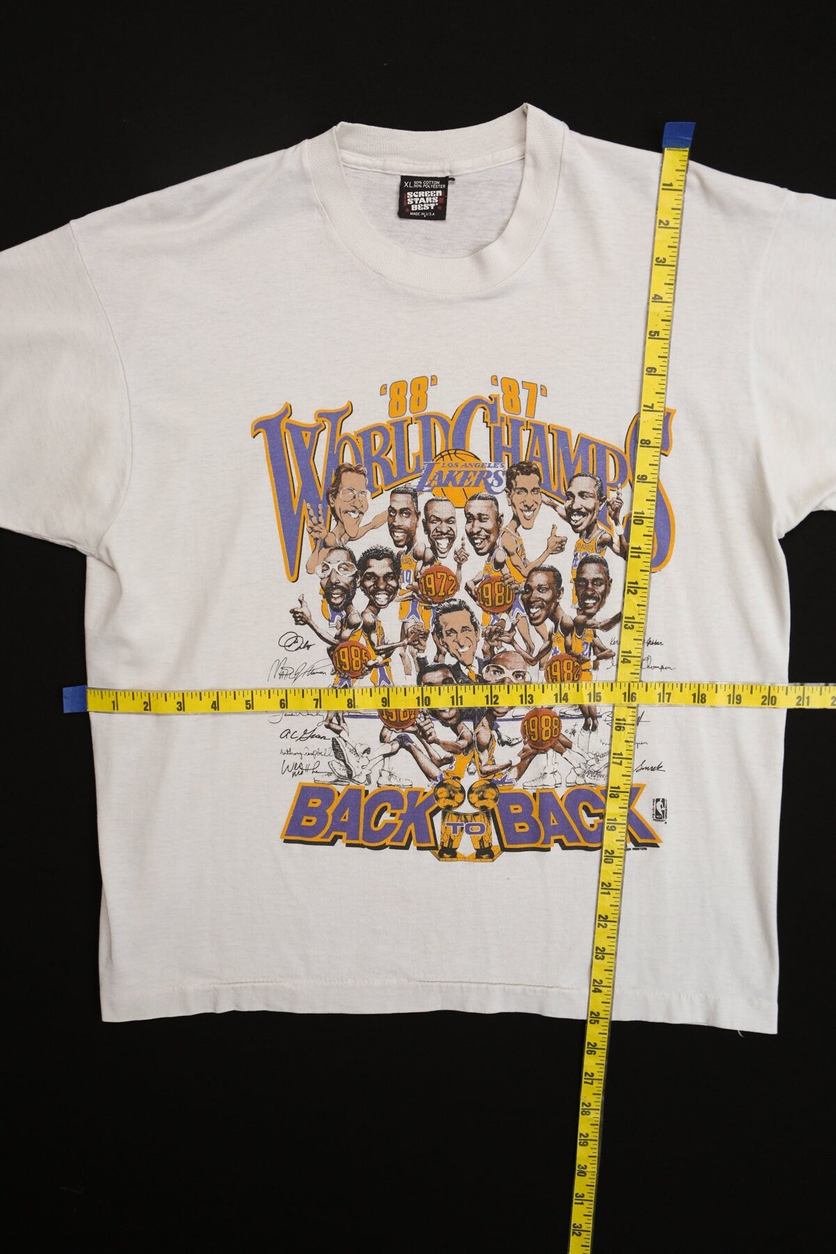 Back to Back World Champs Los Angeles Lakers Graphic T-shirt