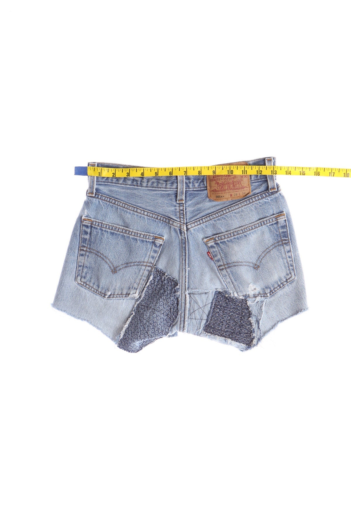 Vintage Denim Patchwork 501 Levi's Denim Shorts