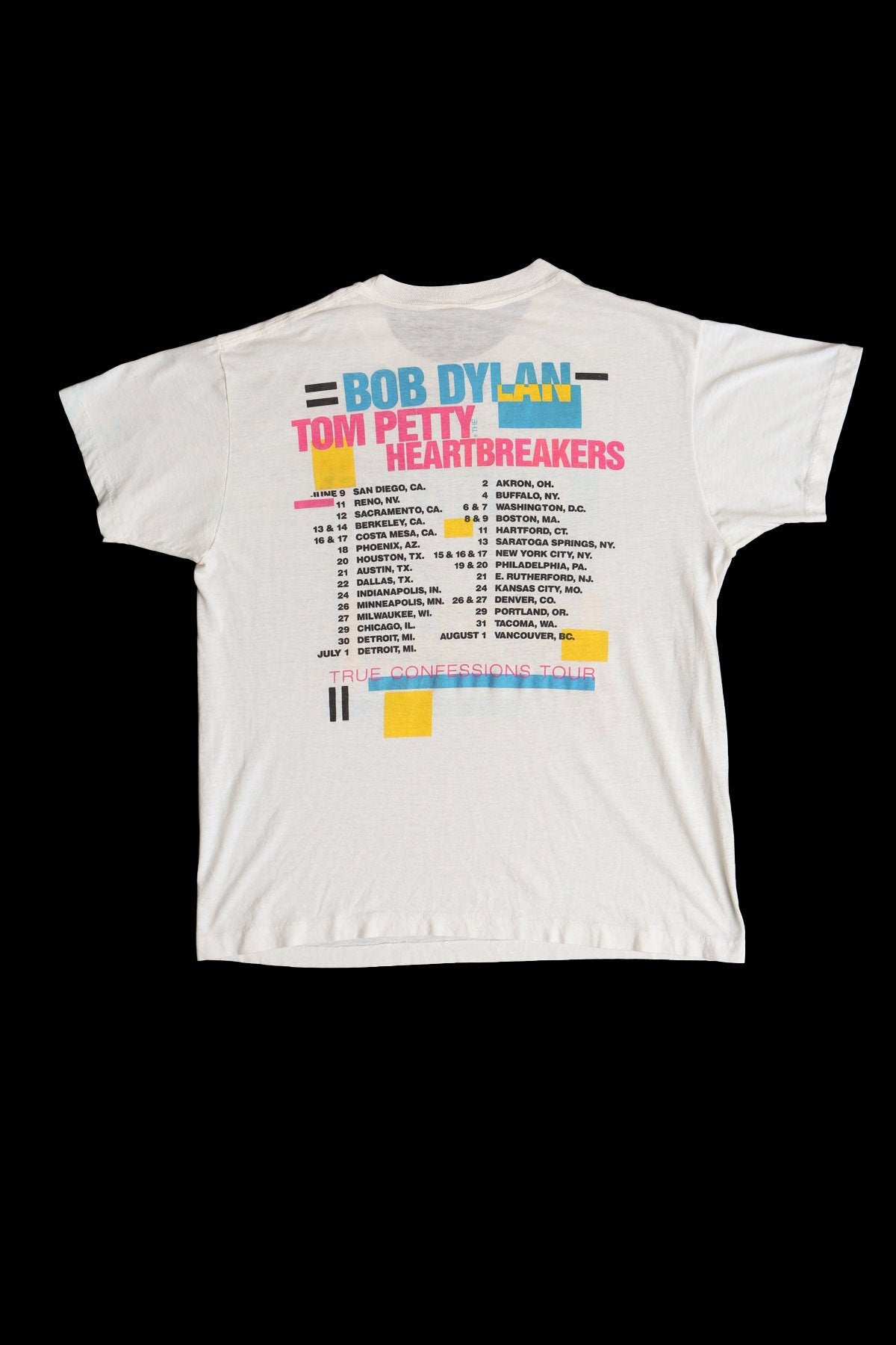 True Confessions Tour - Bob Dylan and Tom Petty Alone Together Graphic T-shirt