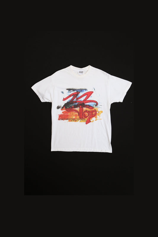 ZZ Top Continental Safari 96-97 Tour White Graphic T-shirt