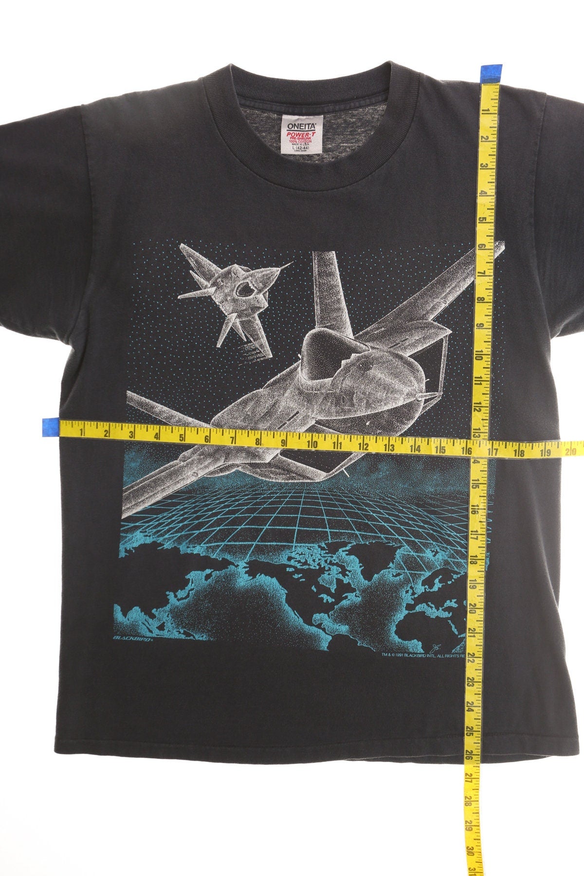 Super Cruiser Aircraft Black Graphic T-shirt