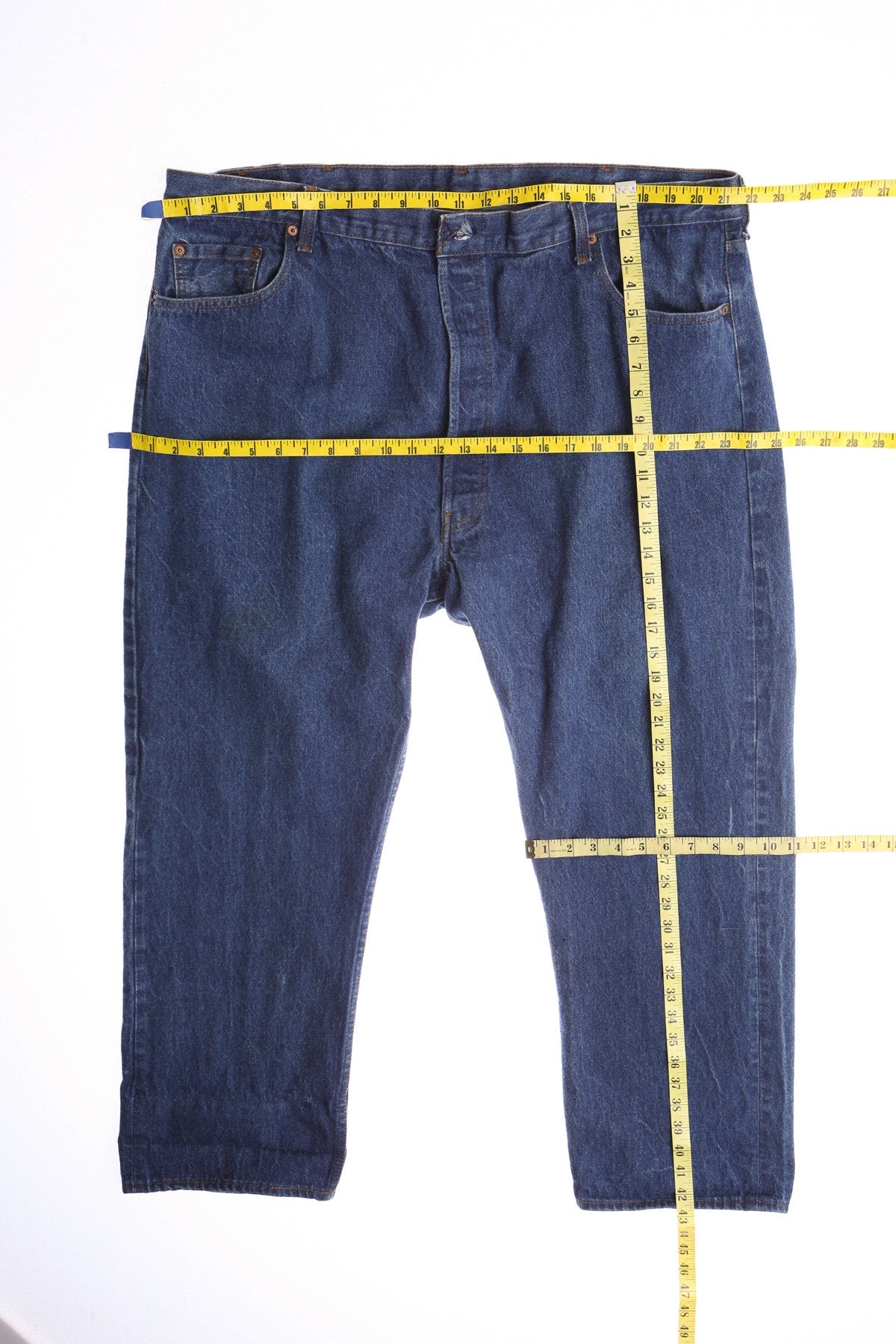 501 XX Levi's Men Denim Pants - Oversize - Dark Wash - Made in USA