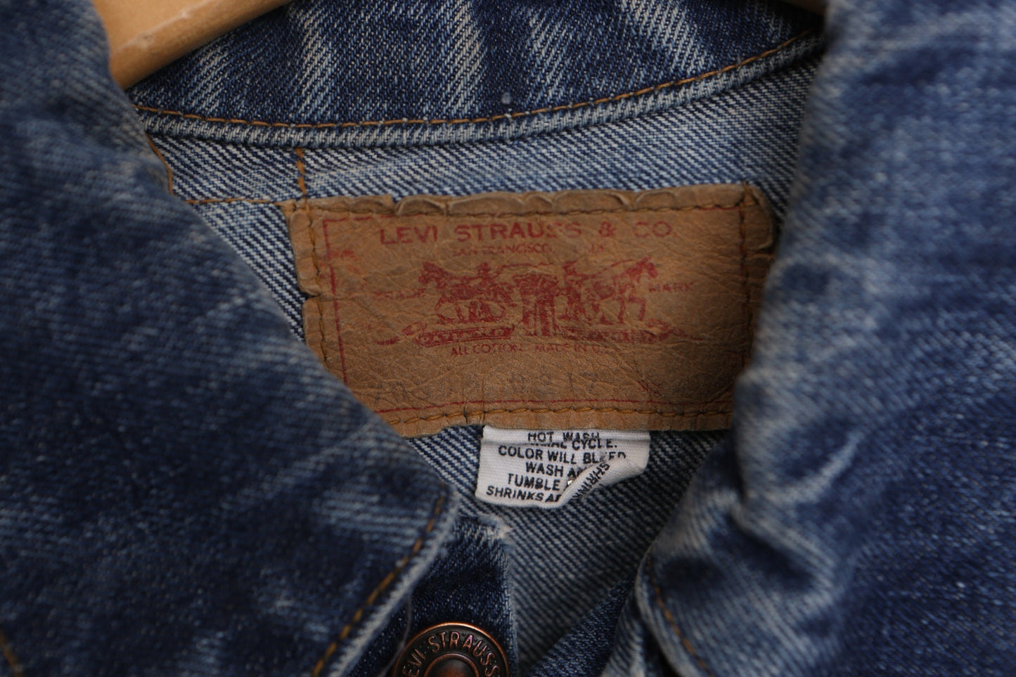 Vintage Levi's Blue Denim Jacket - Made in USA -