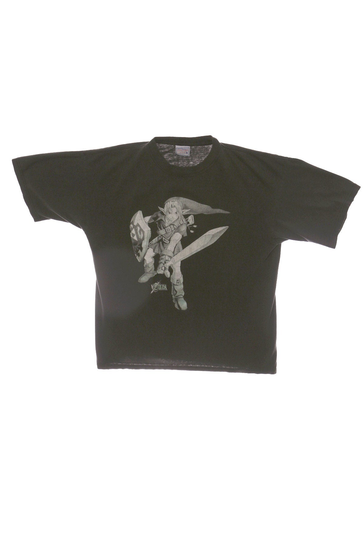 Zelda Elf Black Graphic T-shirt - The Legend Of Ocarina of Time