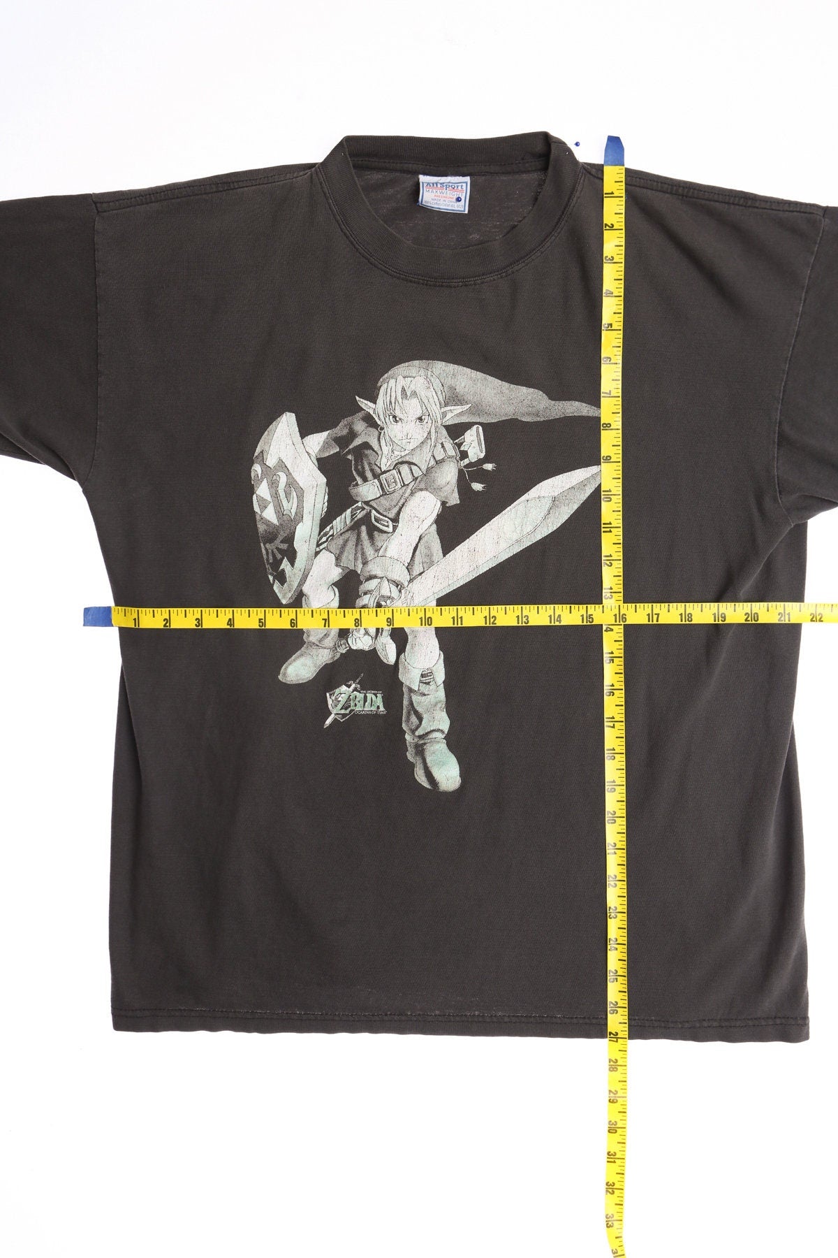 Zelda Elf Black Graphic T-shirt - The Legend Of Ocarina of Time