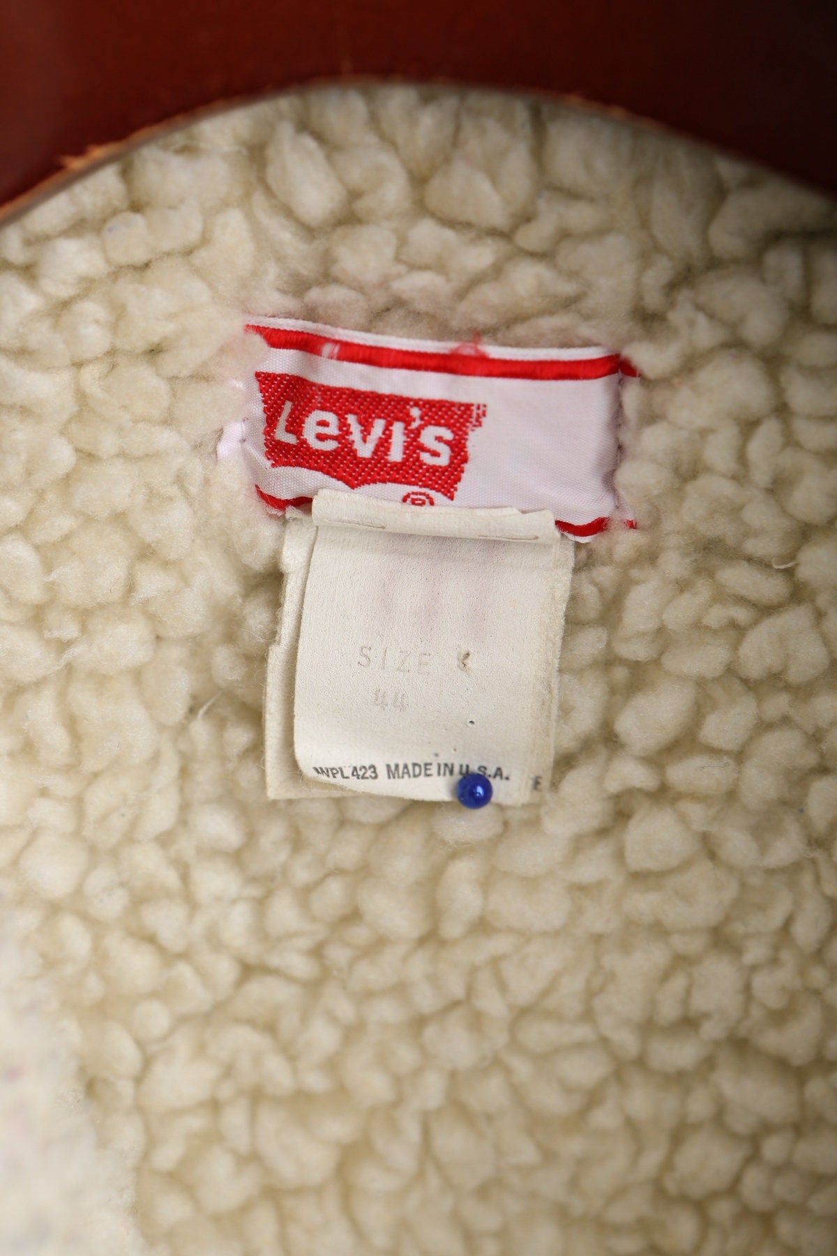 Vintage Levi's Denim Sherpa Jacket - Made in USA