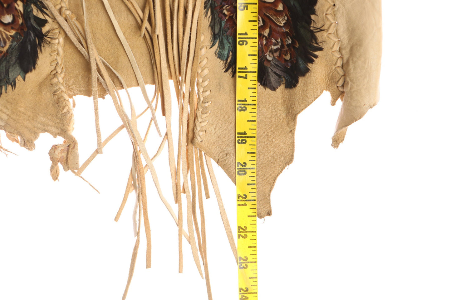 Women Suede Feather Vest - By Bojeongles