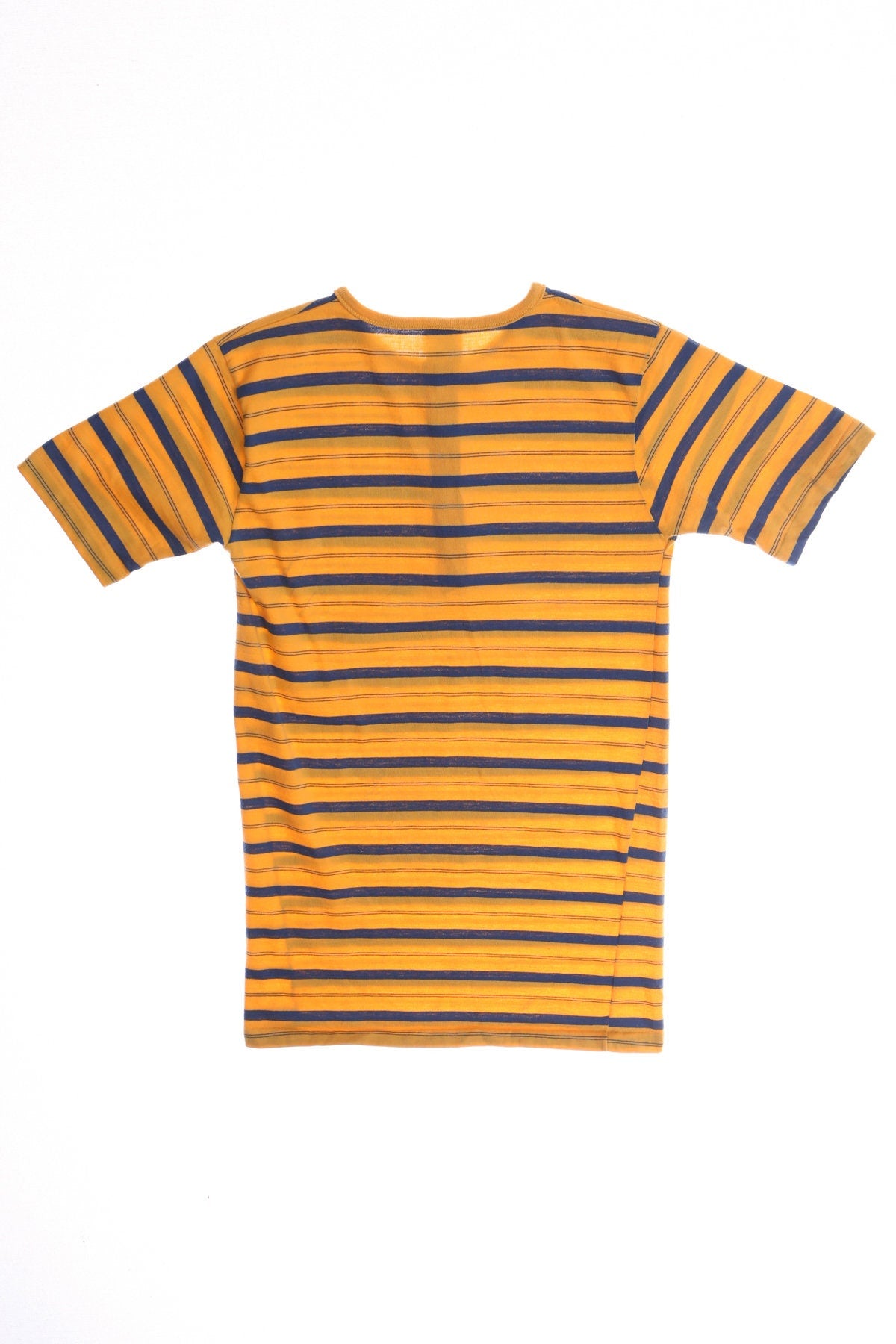 Vintage Towncraft Yellow Striped Shirt - Henley Neck - Era ( 50's - 60's )