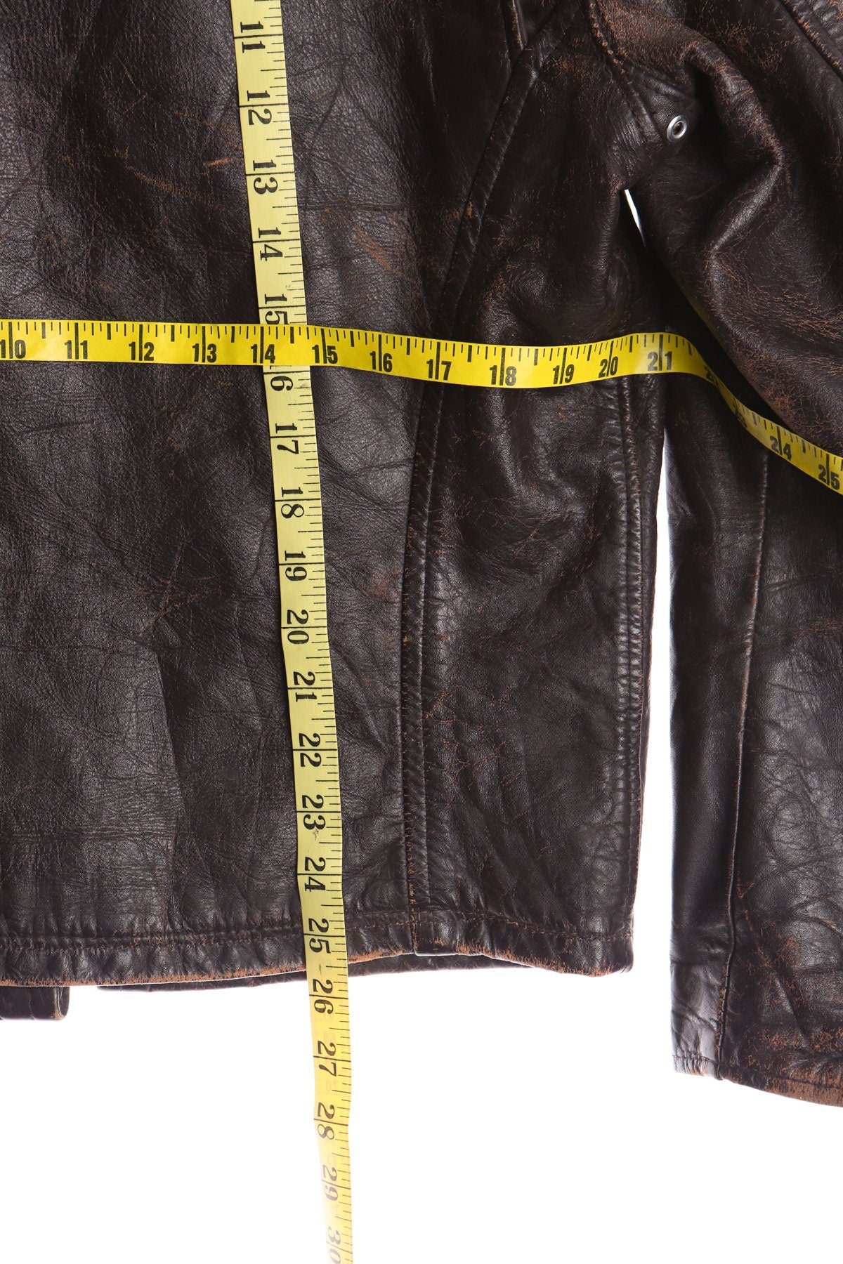 Vintage Men Brown Cafe Racer Leather Jacket