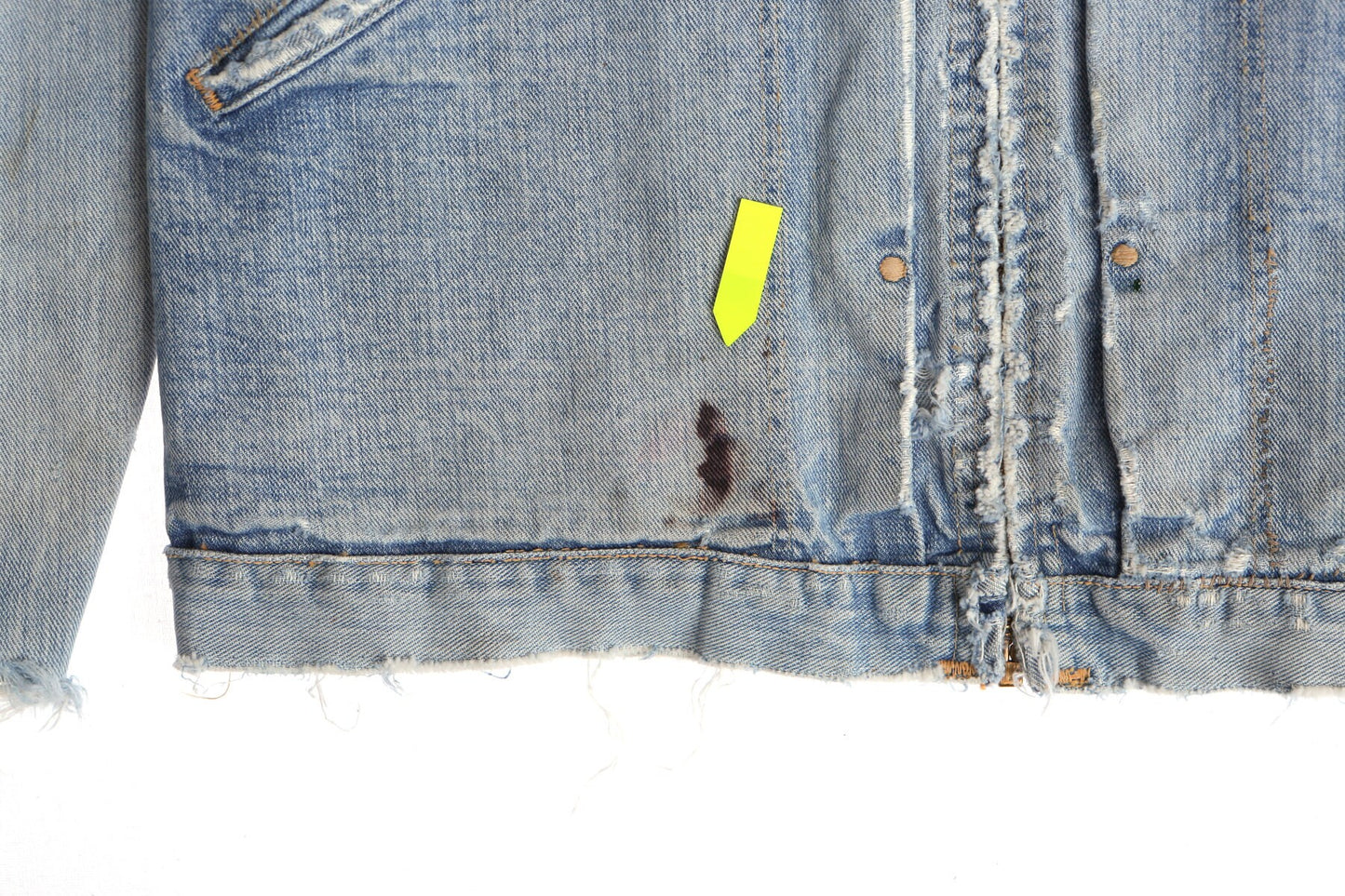 Vintage Wrangler Distressed Blue Denim Jacket