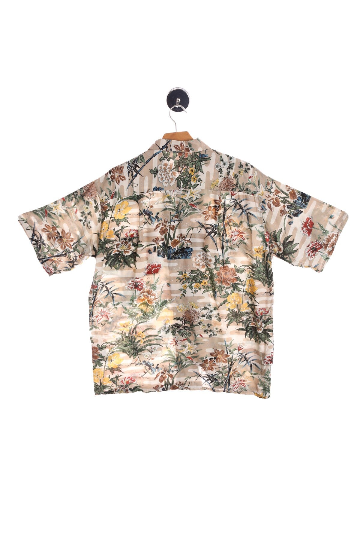 Vintage Floral Print Hawaiian Shirt - Made in Japan - Era ( 40's - 50's )