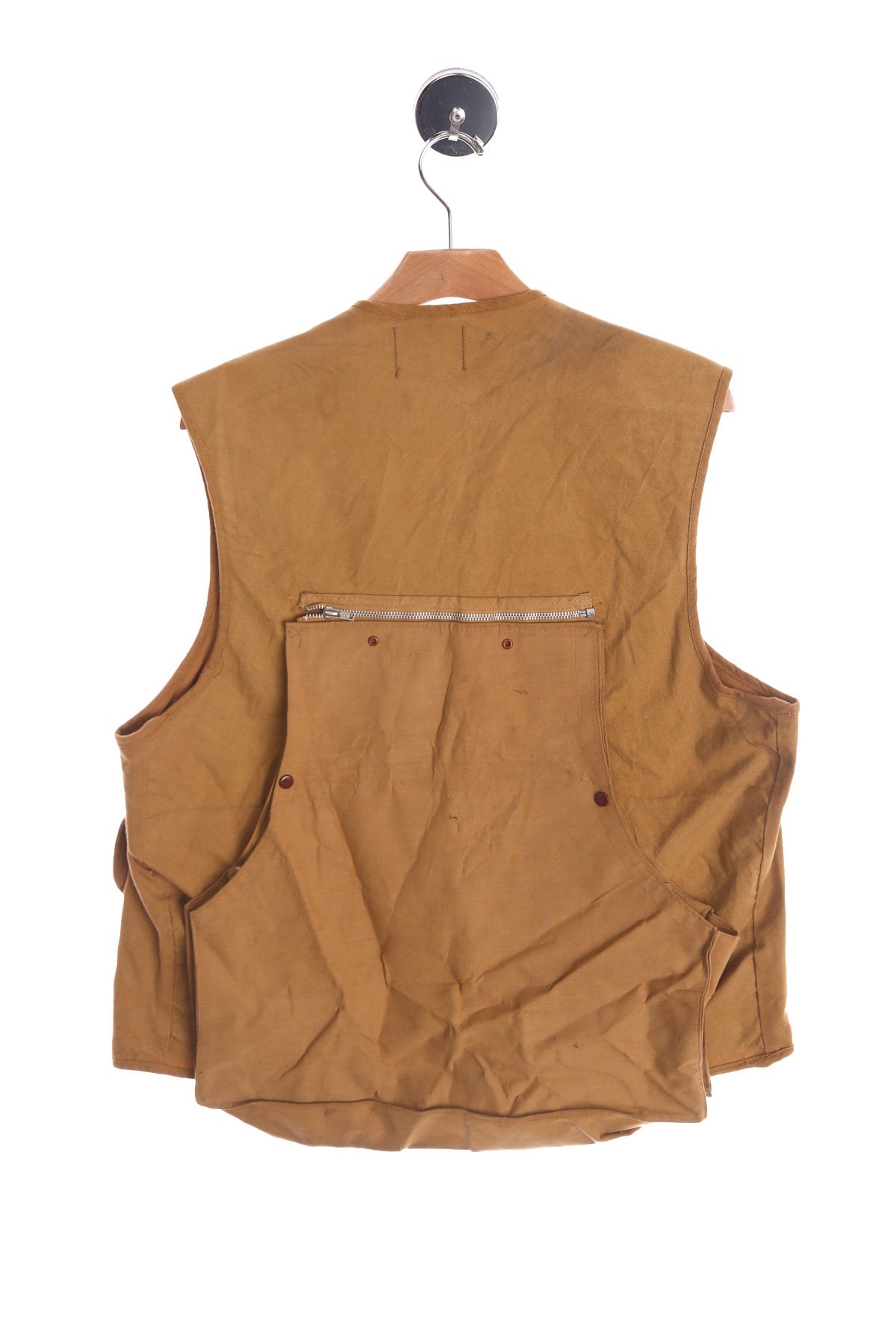 Vintage Hunting Vest - Canvas - Costume Made by Brush Master - Era 40's - 50's