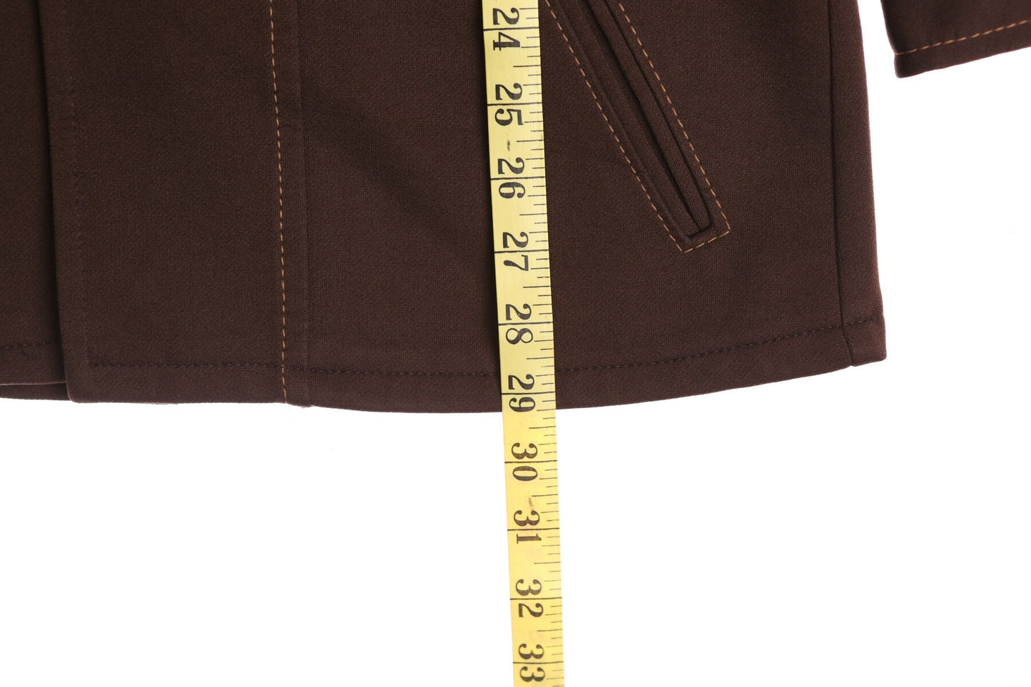 70's Men Brown Casual Polyester Jacket by Farah