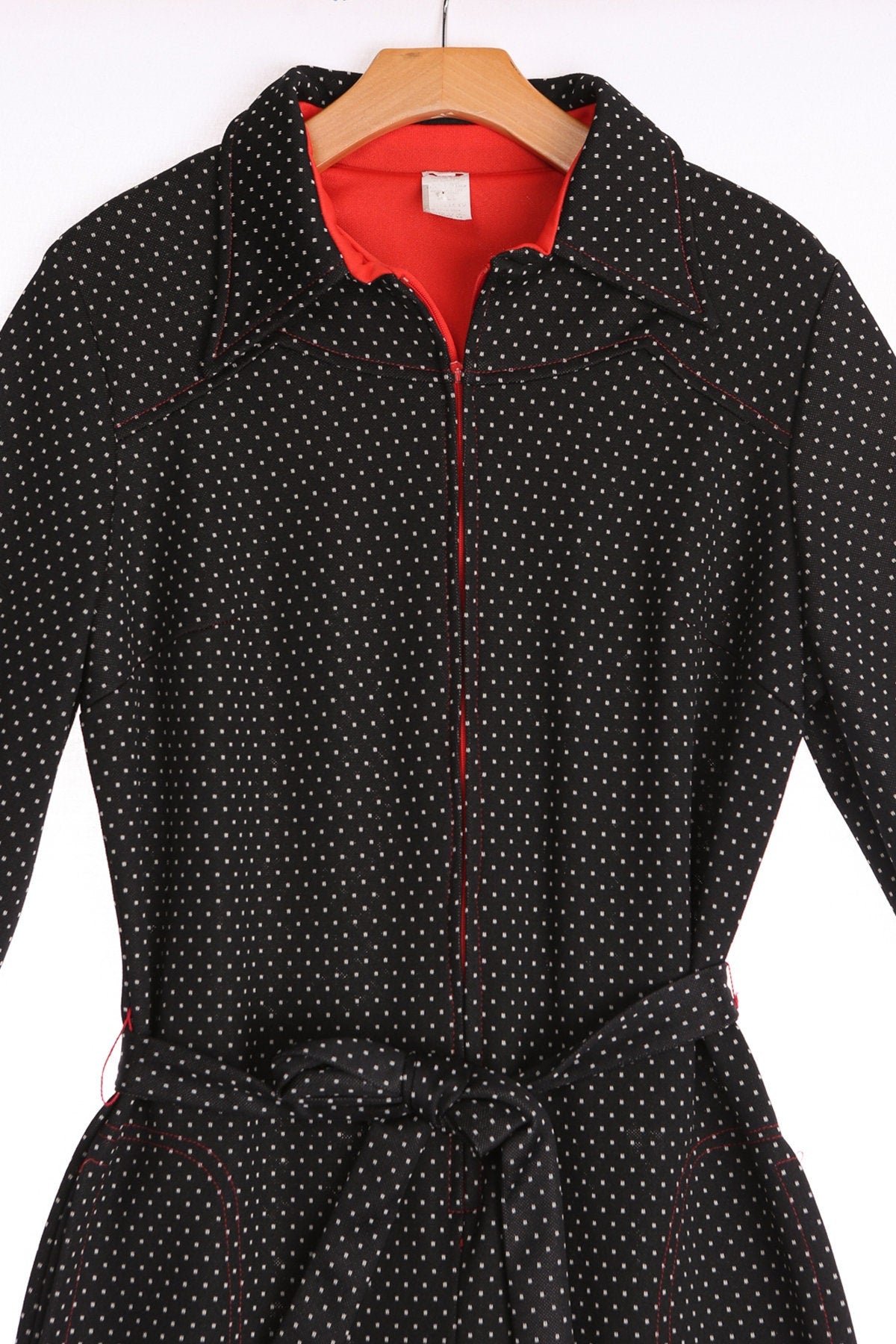 Women White Polka Dot Black Jumpsuit