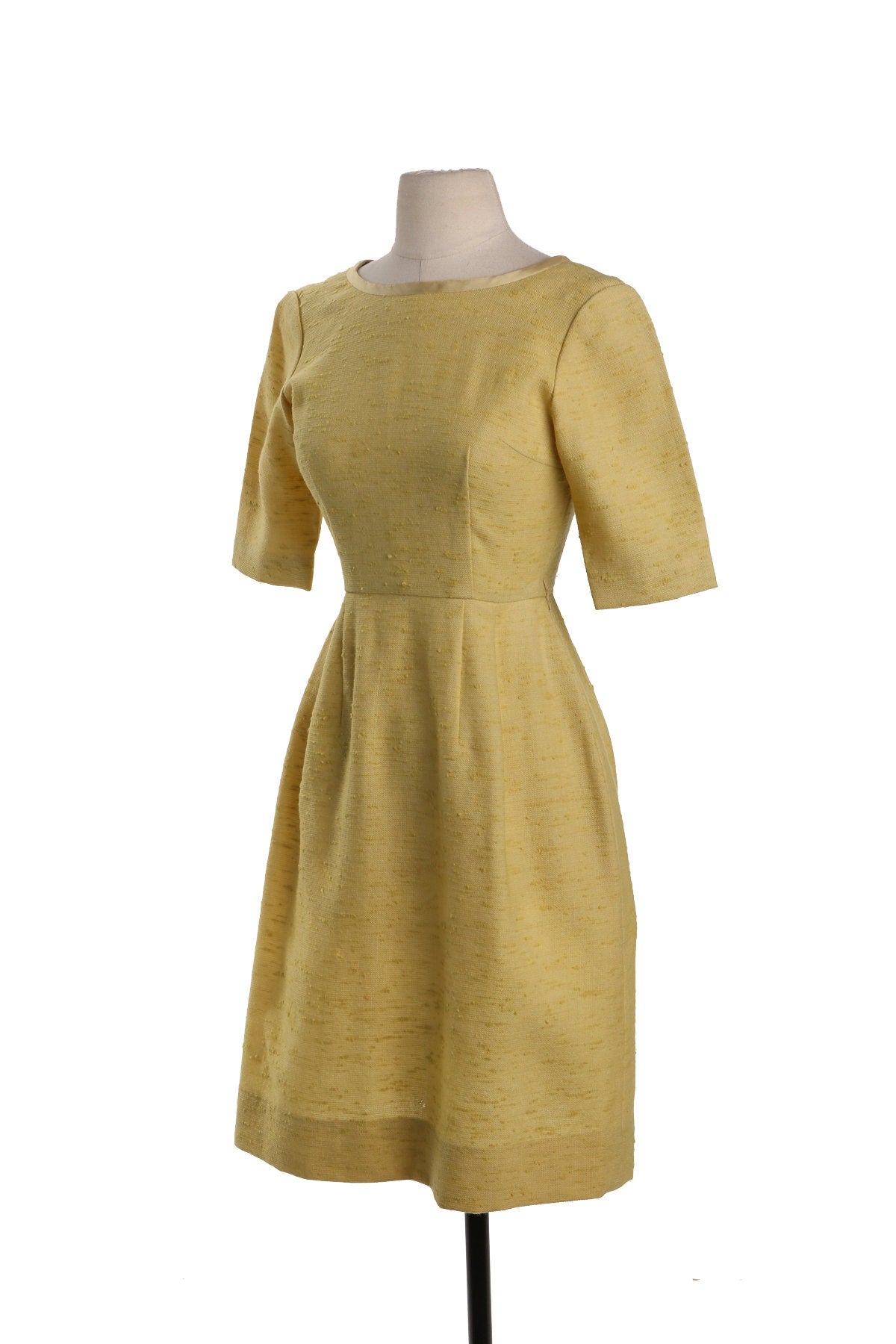 Vintage Yellow Evening Dress