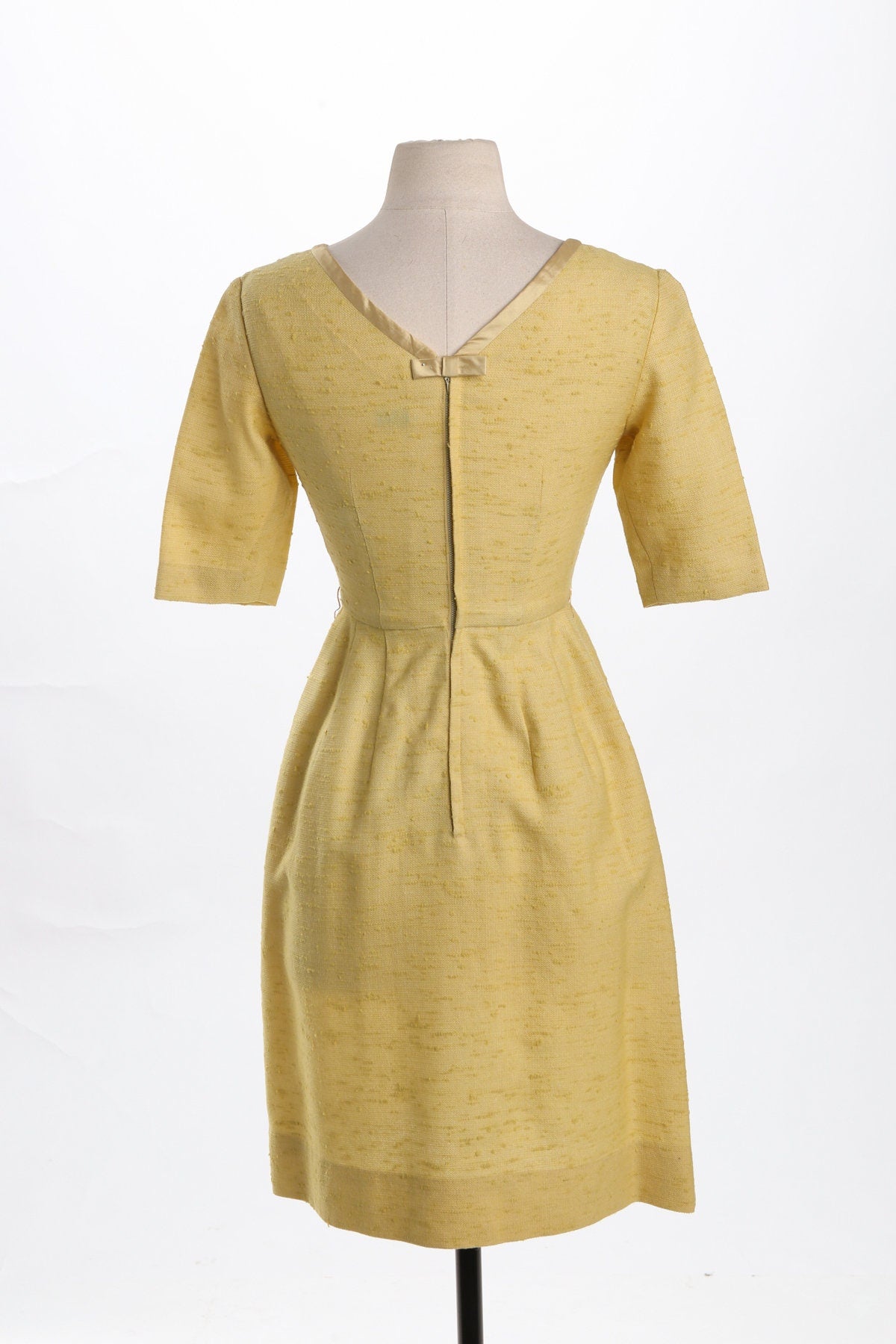 Vintage Yellow Evening Dress
