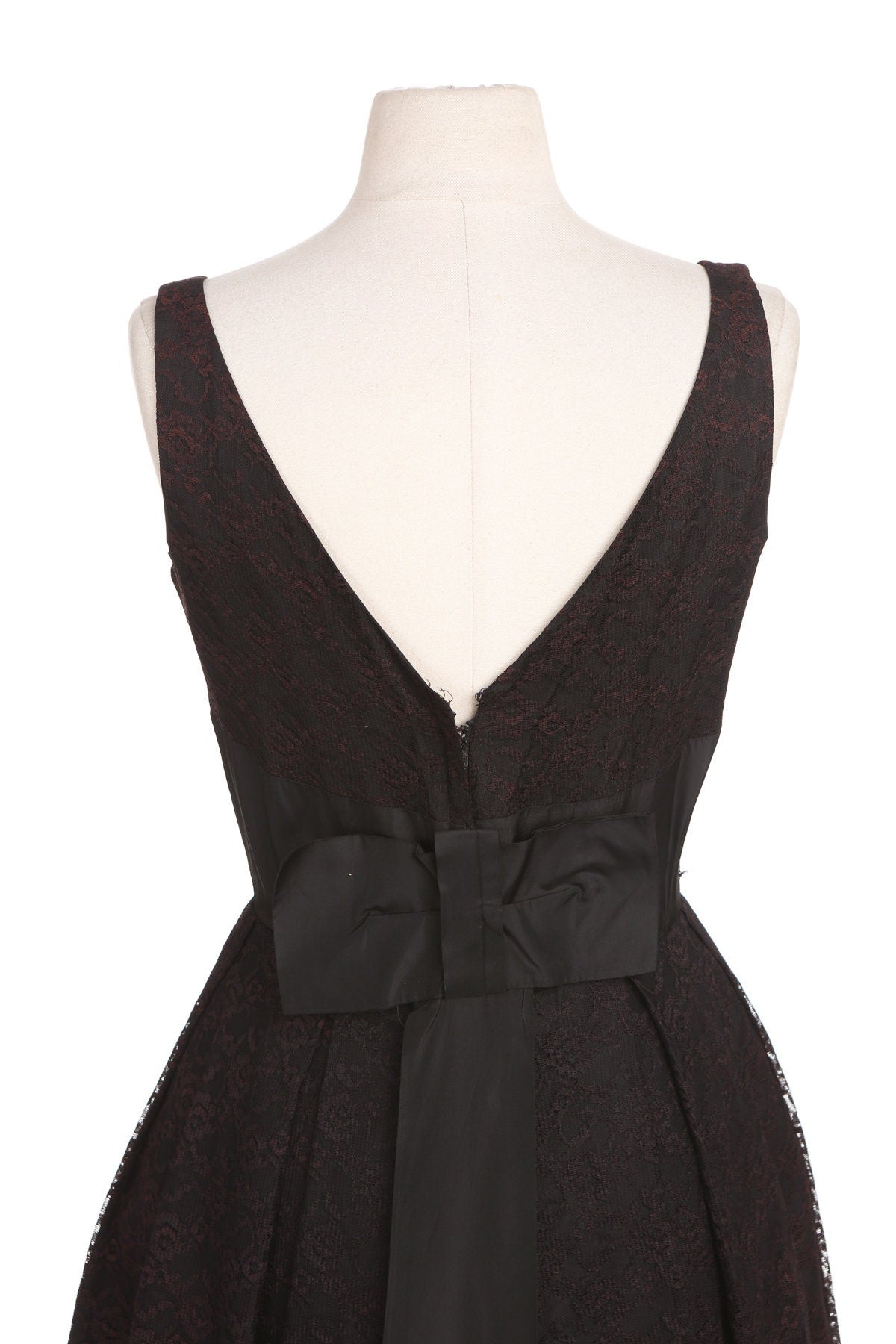 Vintage Black Evening Dress - Era 50's - 60's