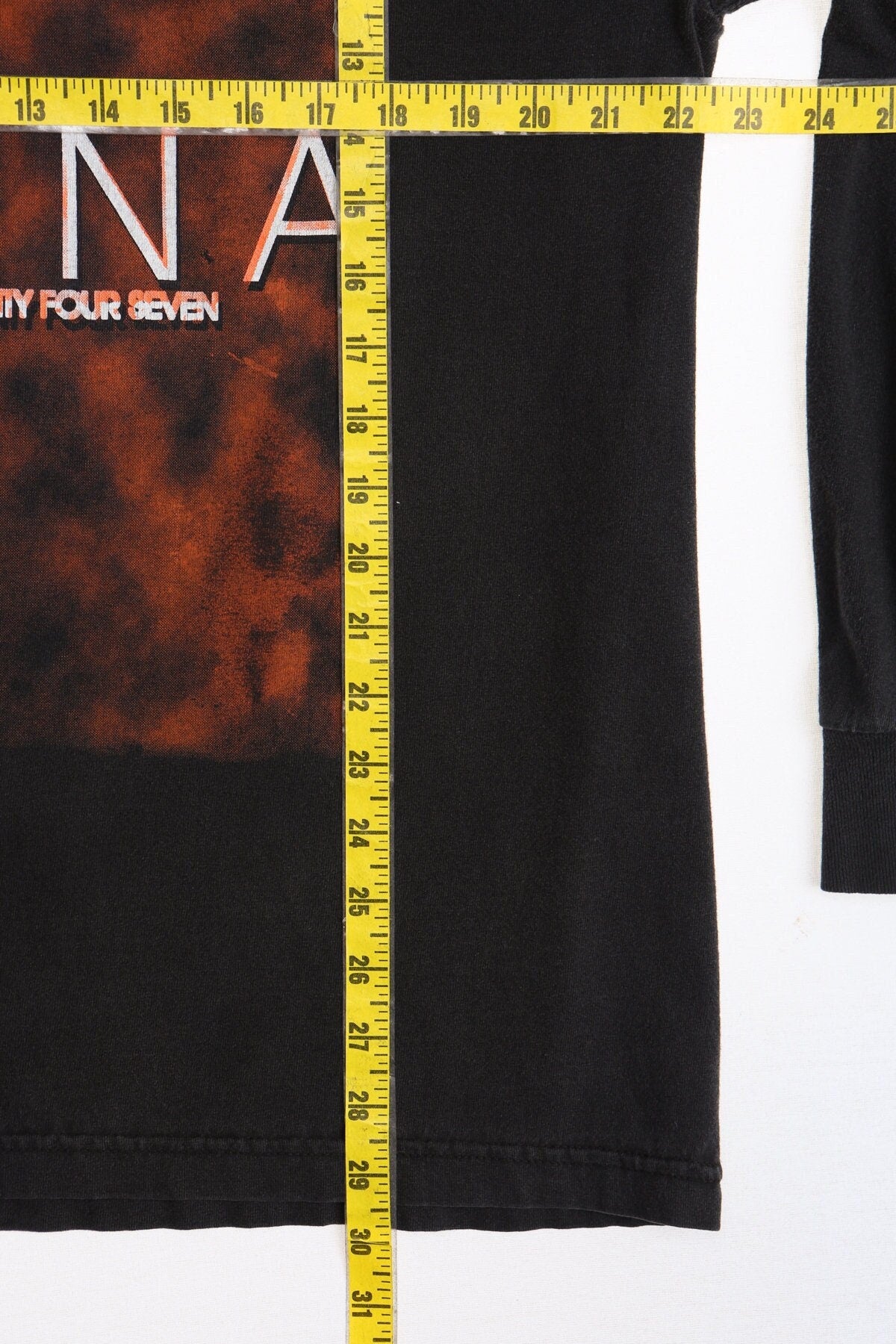 Vintage tina turner black shirt twenty four seven concert tour music t-shirt 90's y2k long sleeve