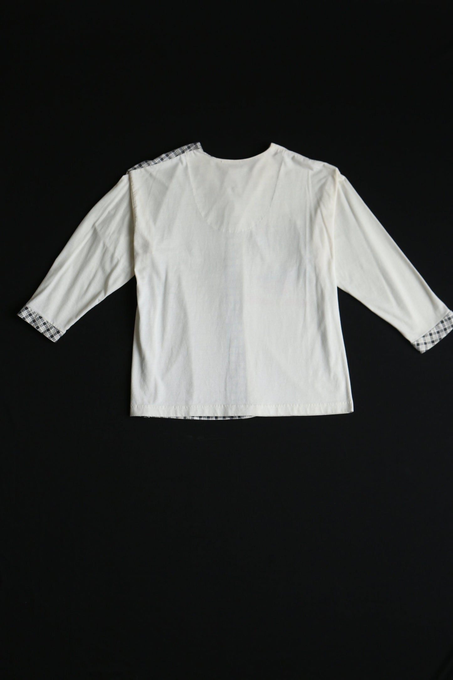 Vintage minnie mickey mouse disney top blouse button plaid shirt white gray