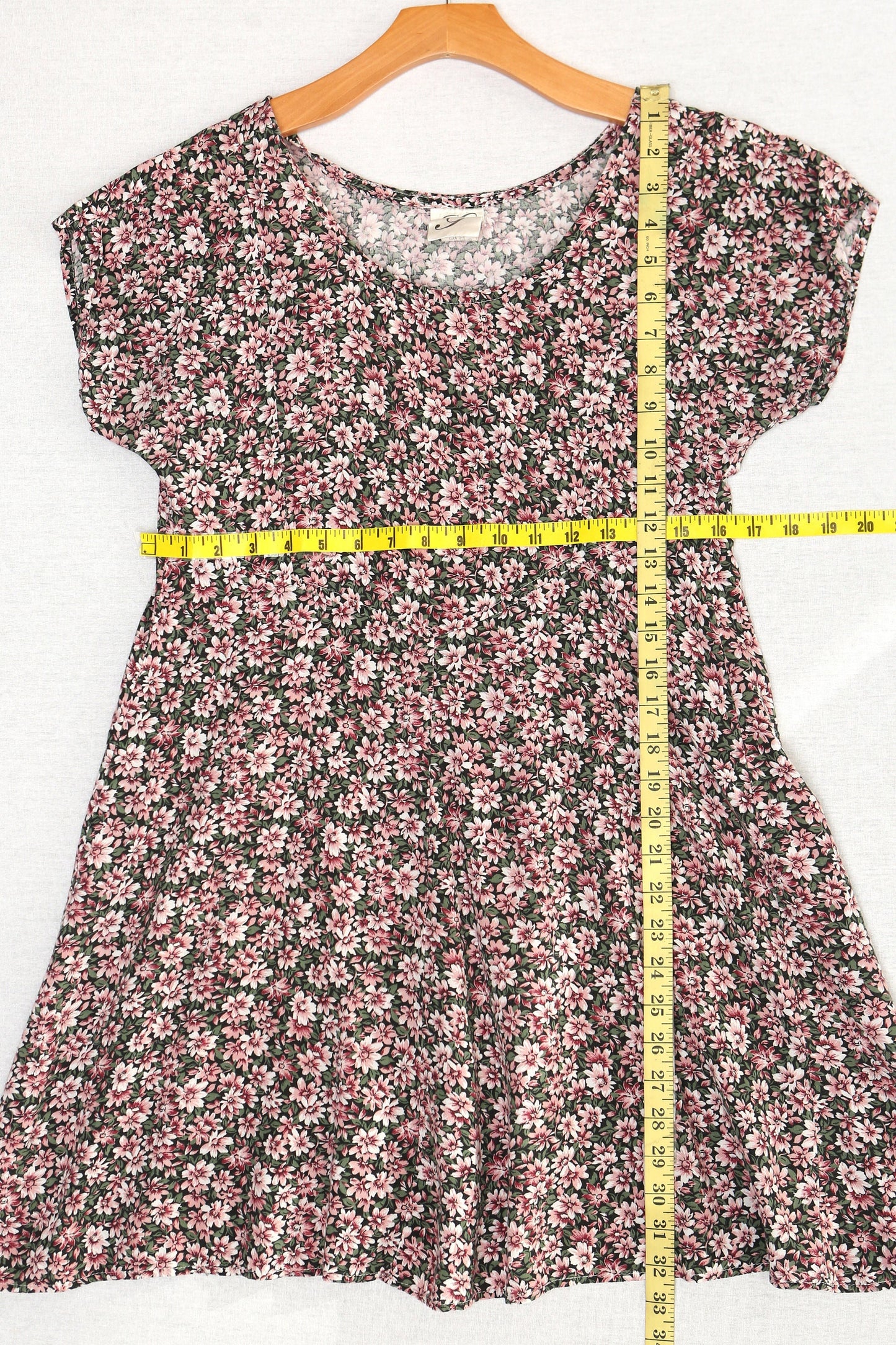 Vintage floral print summer maxi dress 90's y2k short sleeve beautiful sheer