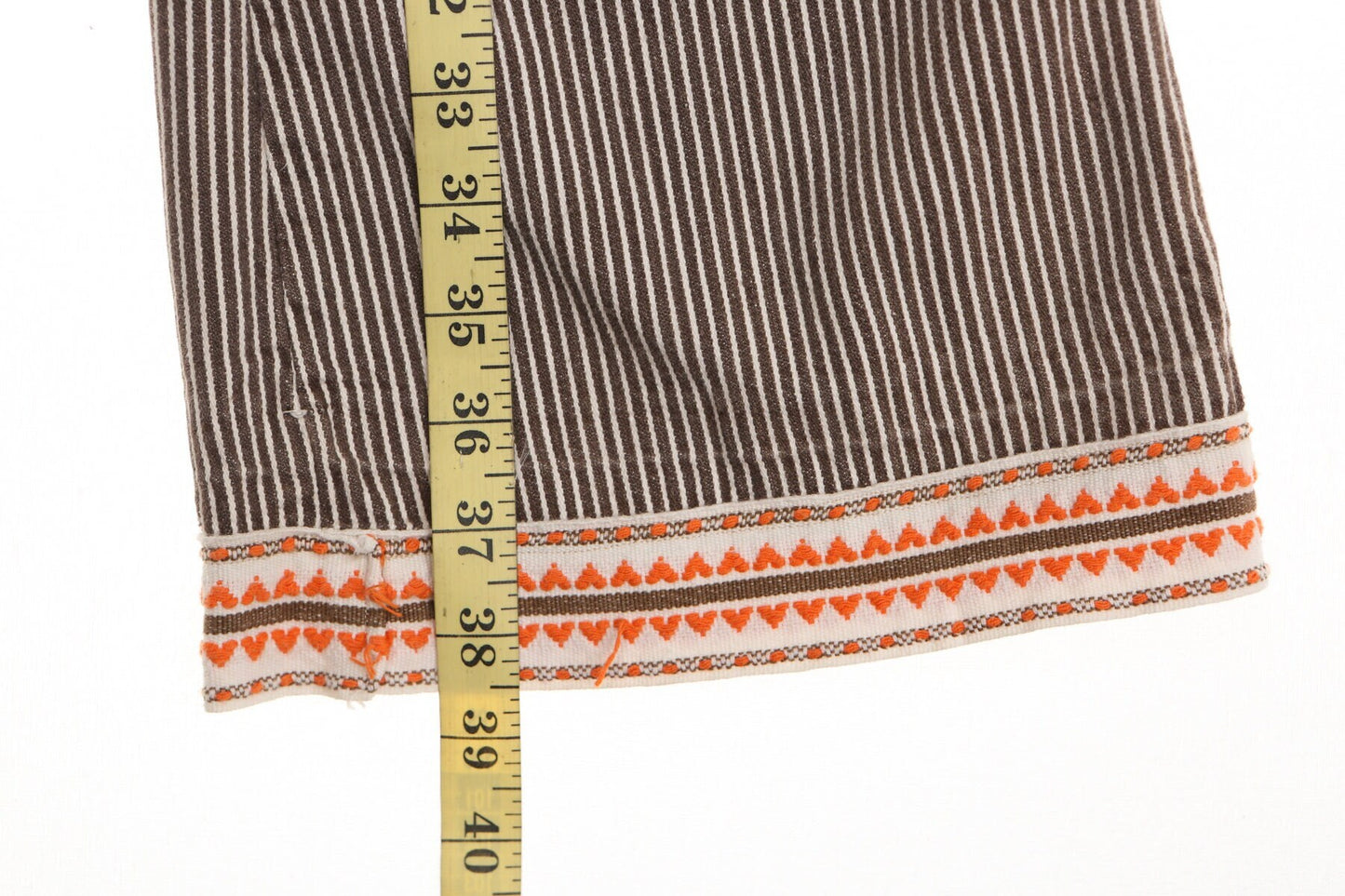 Vintage Levi's striped brown bell bottom pants 70's for gals