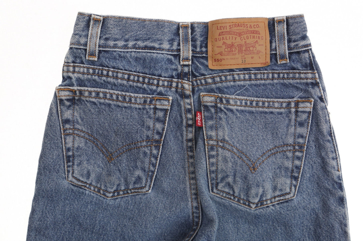Vintage 550 levi's jeans denim pants 90's relaxed fit slim men 10
